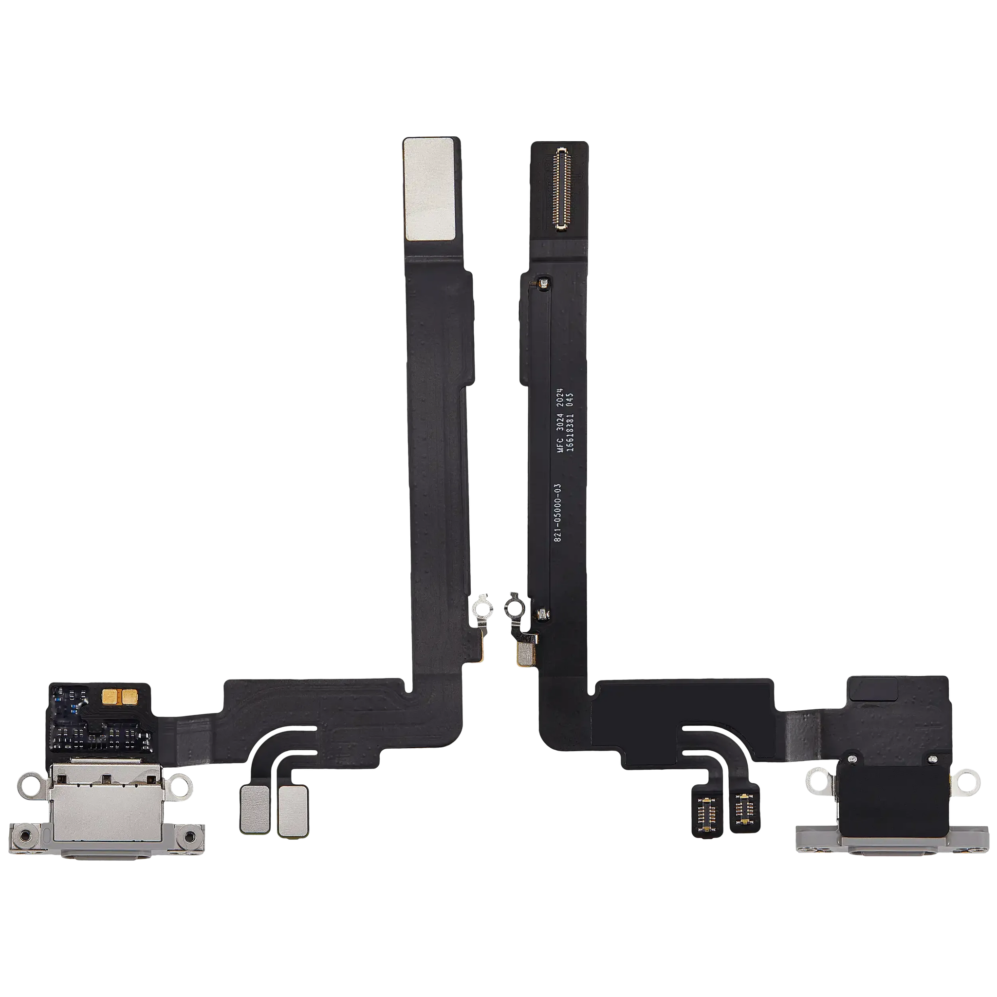 Charging Port Flex Cable For iPhone 16 Pro Max (Pull) (White Titanium)