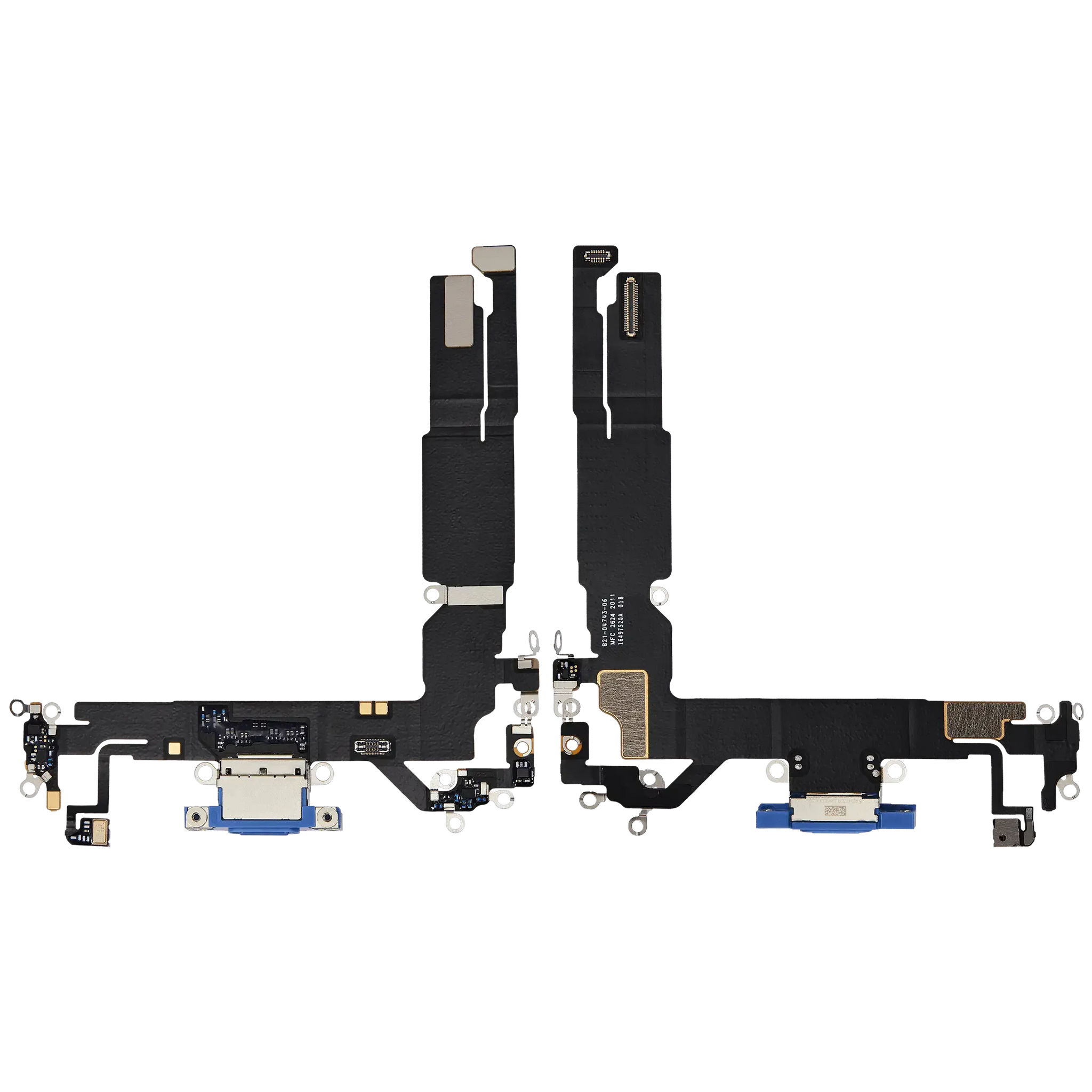Charging Port Flex Cable For iPhone 16 (Pull) (Ultramarine)