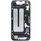 Mid-Frame Housing W/ Charging Port Flex & Small Parts For iPhone 16e (US Version) (Pull) (Black)