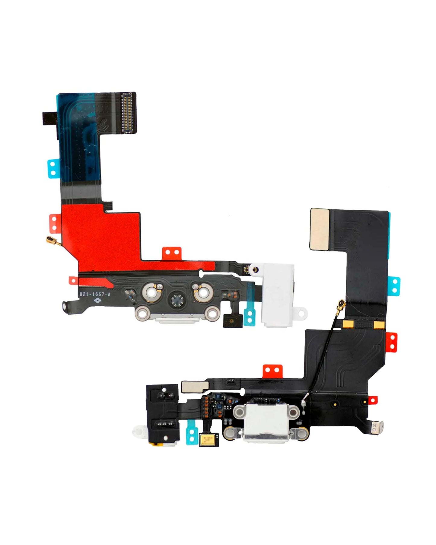 Charging Port Flex Cable For iPhone 5S (Pull) (Silver)