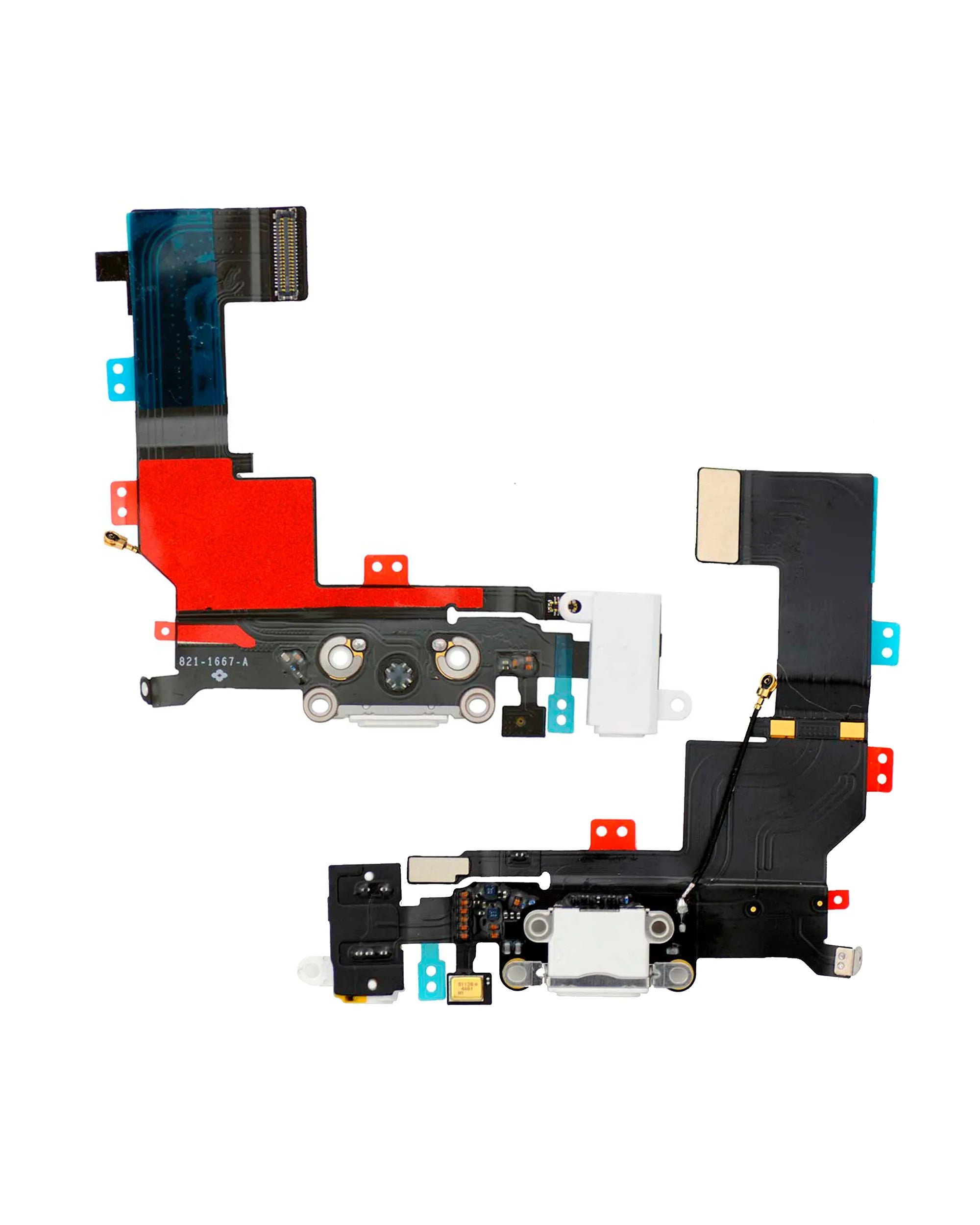 Charging Port Flex Cable For iPhone 5S (Pull) (Silver)