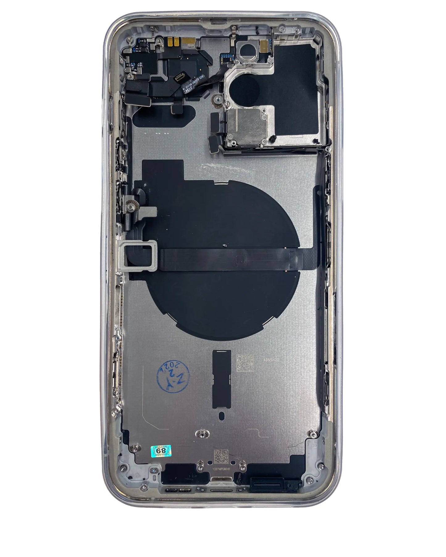 Back Housing W/ Small Parts For iPhone 13 Pro Max (US Version) (Pull) (Silver)