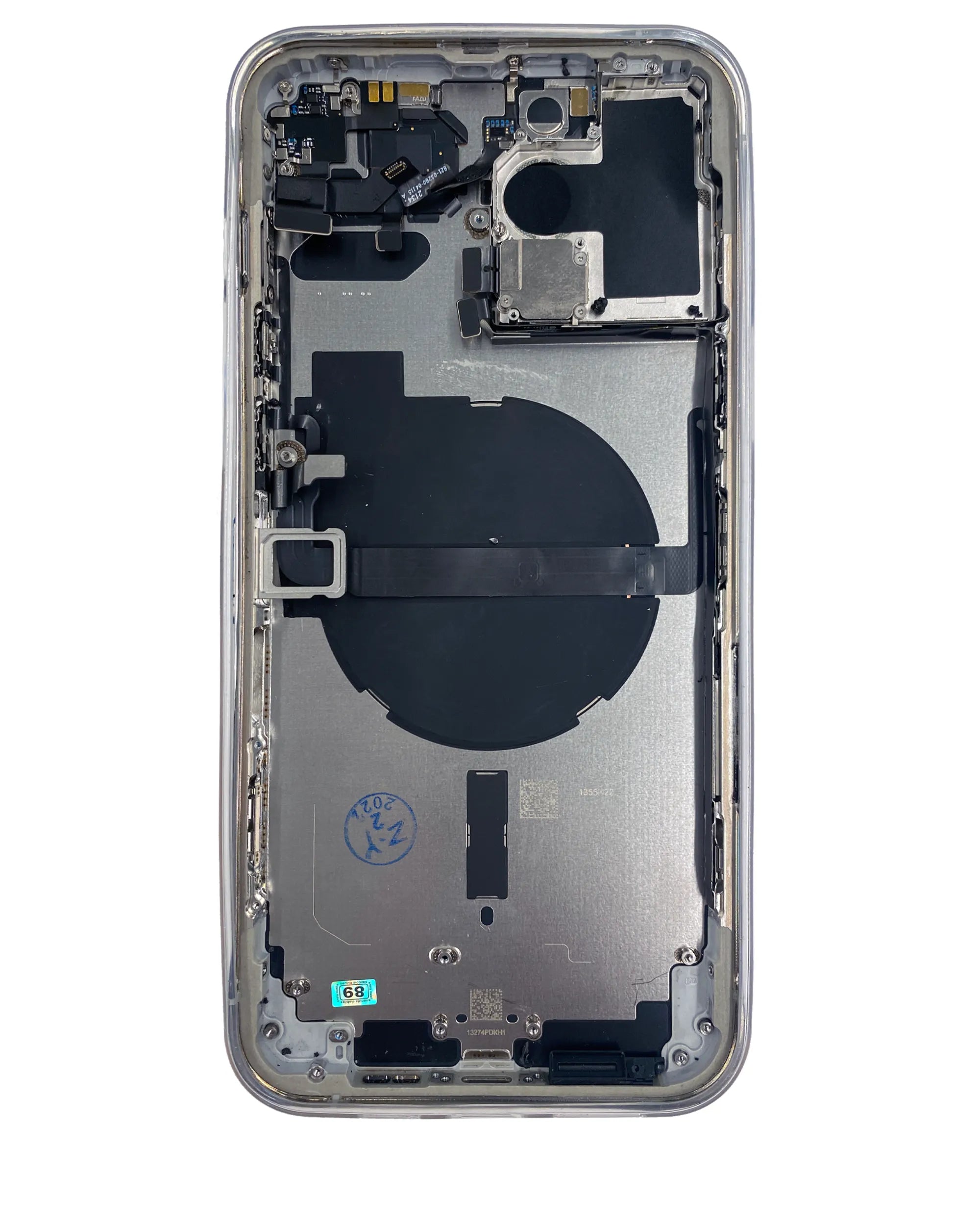 Back Housing W/ Small Parts For iPhone 13 Pro Max (US Version) (Pull) (Silver)