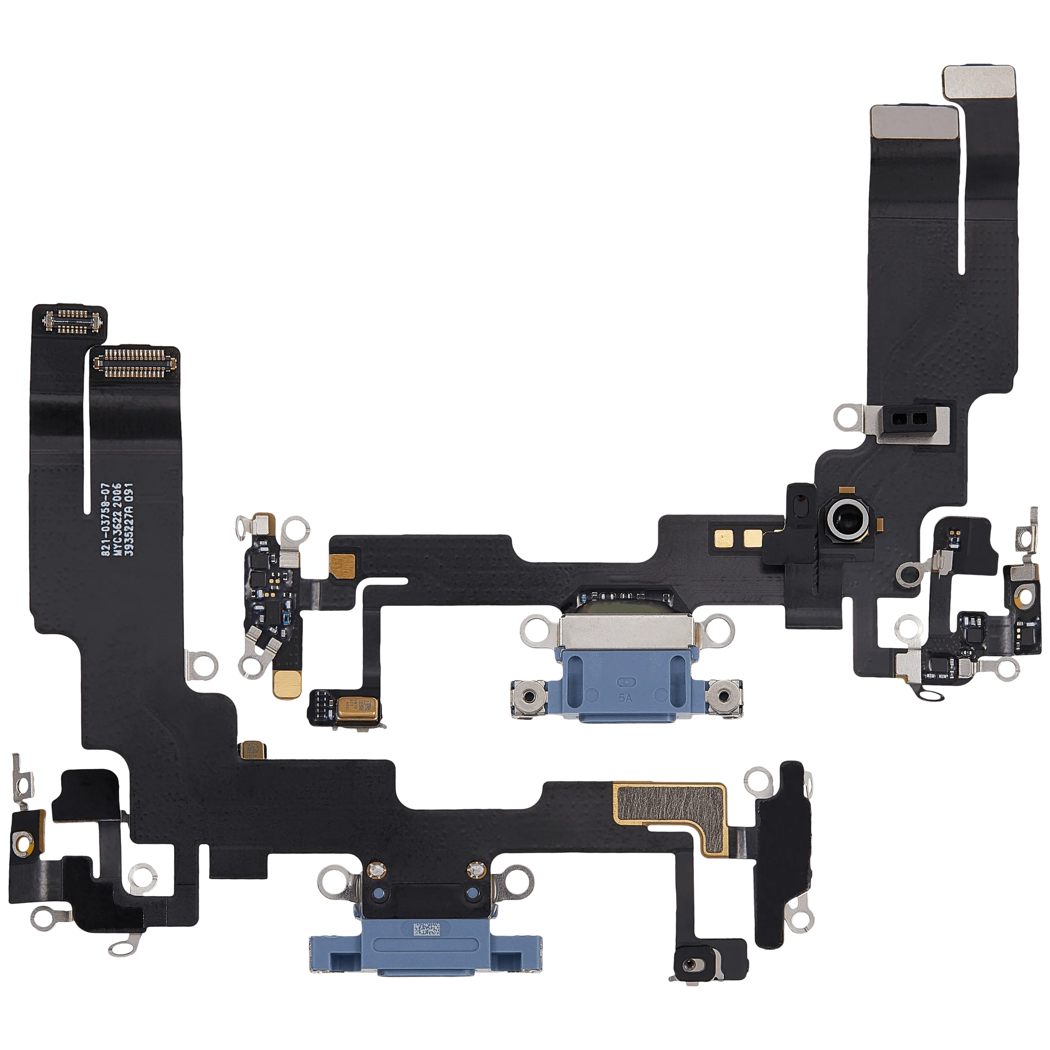 Charging Port Flex Cable For iPhone 14 (Pull) (Blue)