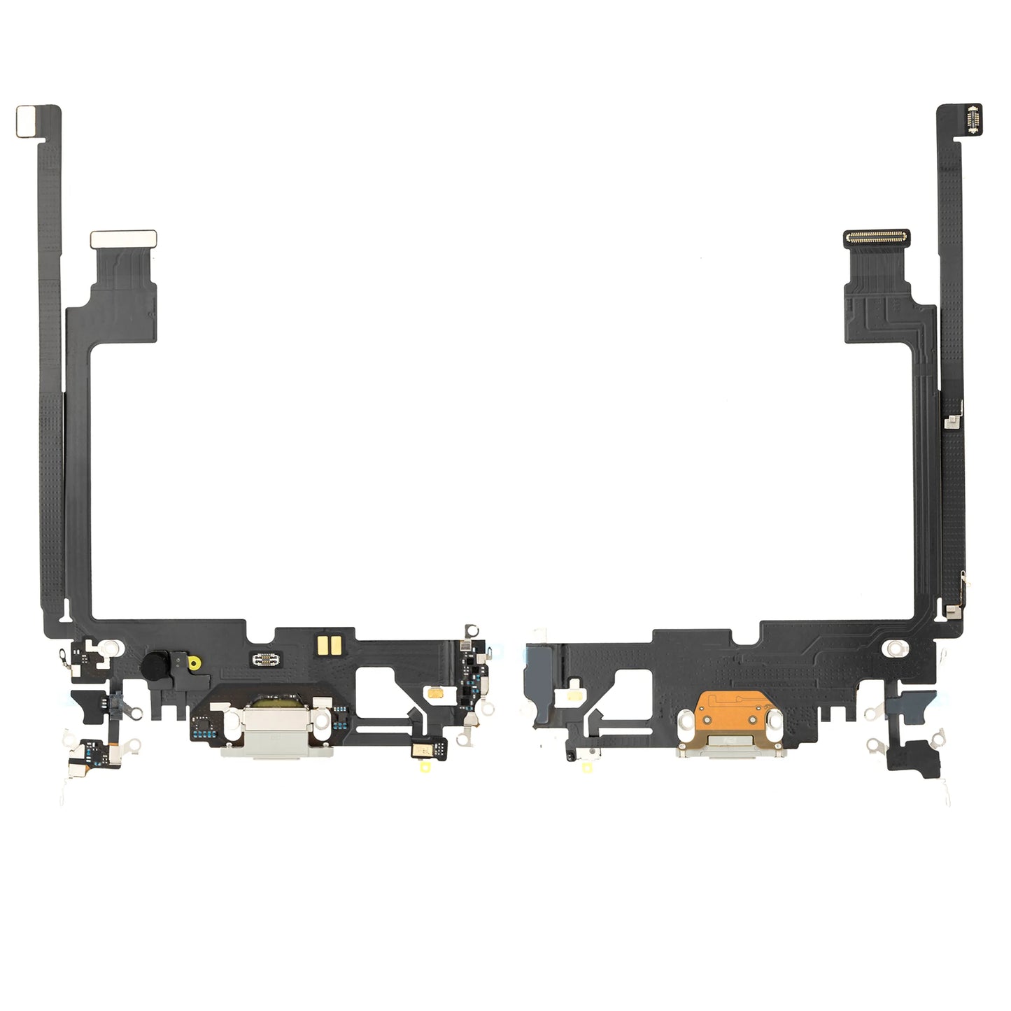 Charging Port Flex Cable For iPhone 12 Pro Max (Pull) (Silver)