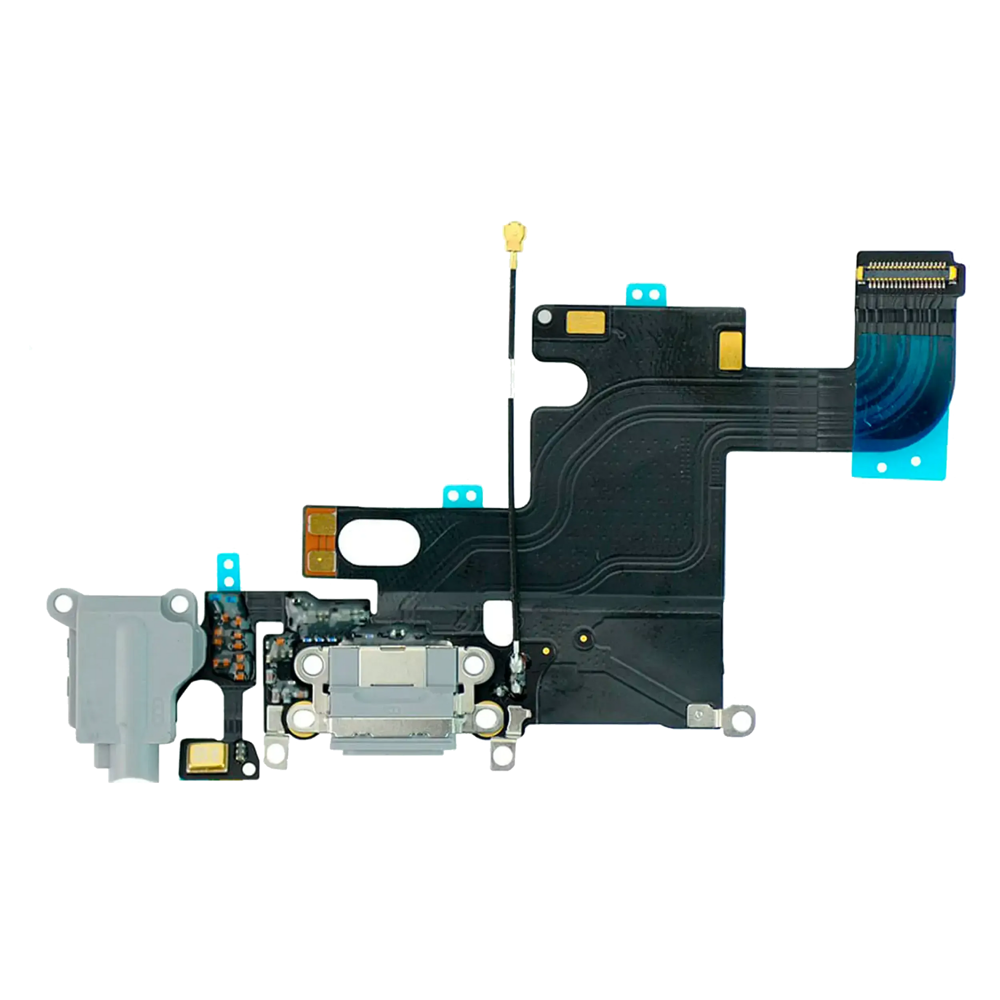 Charging Port Flex Cable For iPhone 6 (Pull) (Silver)