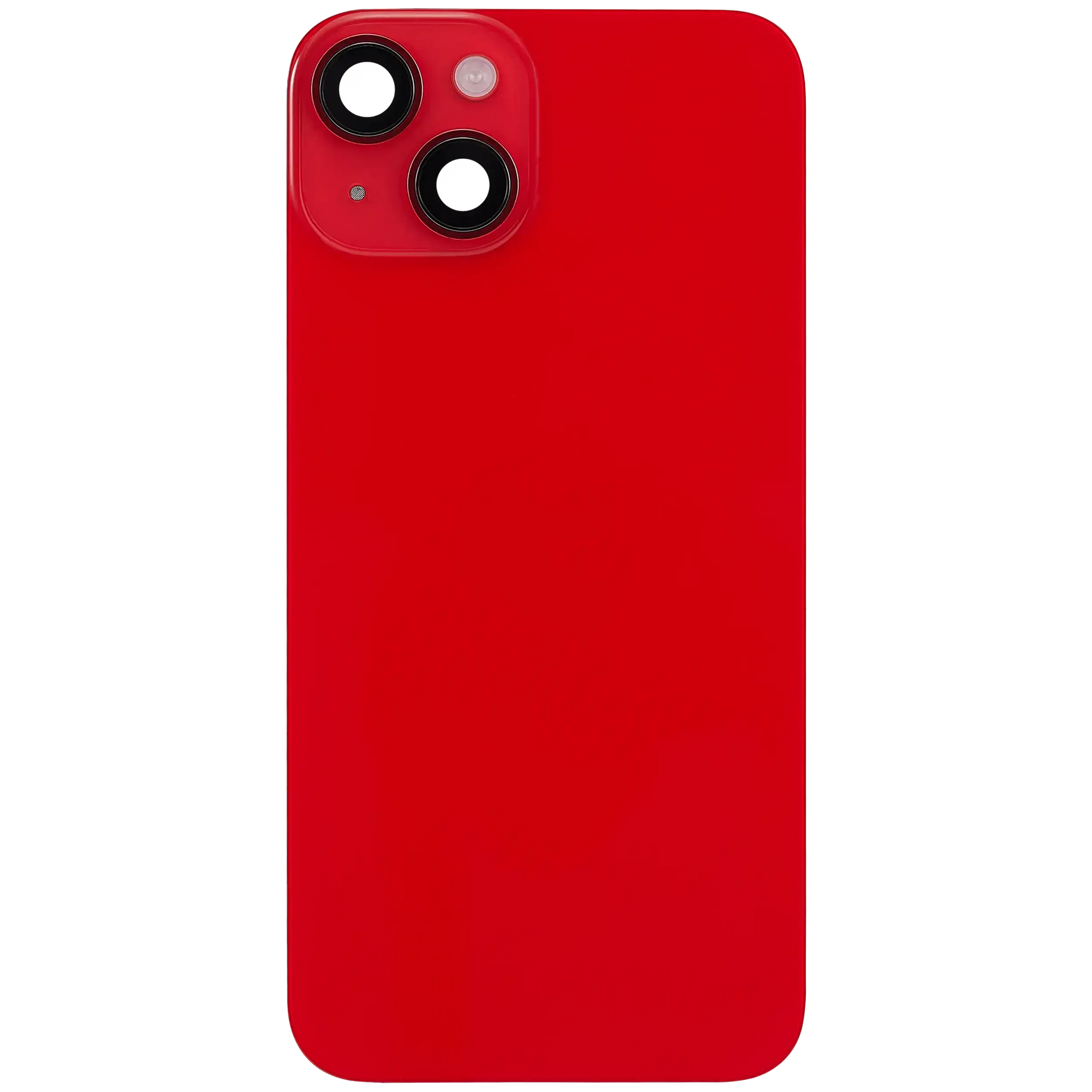 Back Glass w/ MagSafe Magnet & NFC & Flashlight Flex For iPhone 14 (Pull) (Red)