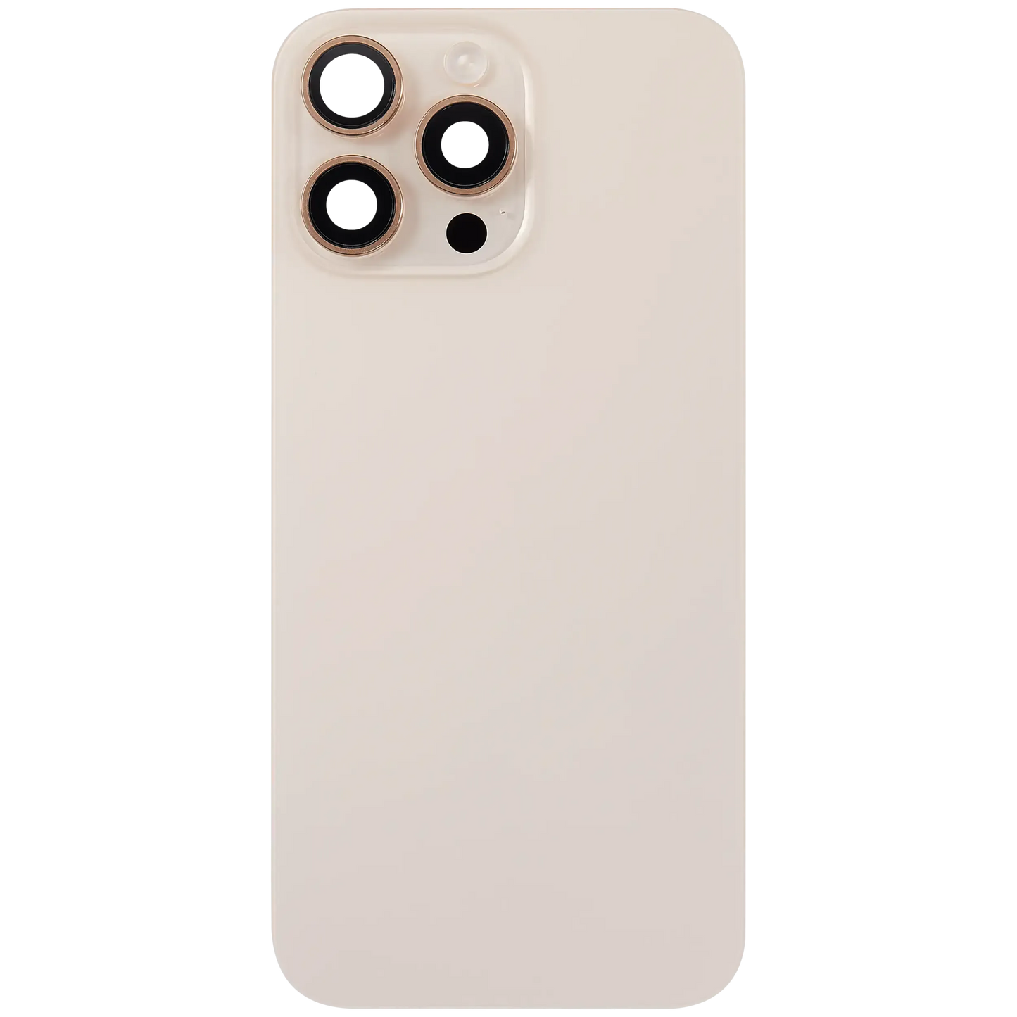 Back Glass w/ MagSafe Magnet & NFC & Flashlight Flex For iPhone 16 Pro Max (Pull) (Desert Titanium)