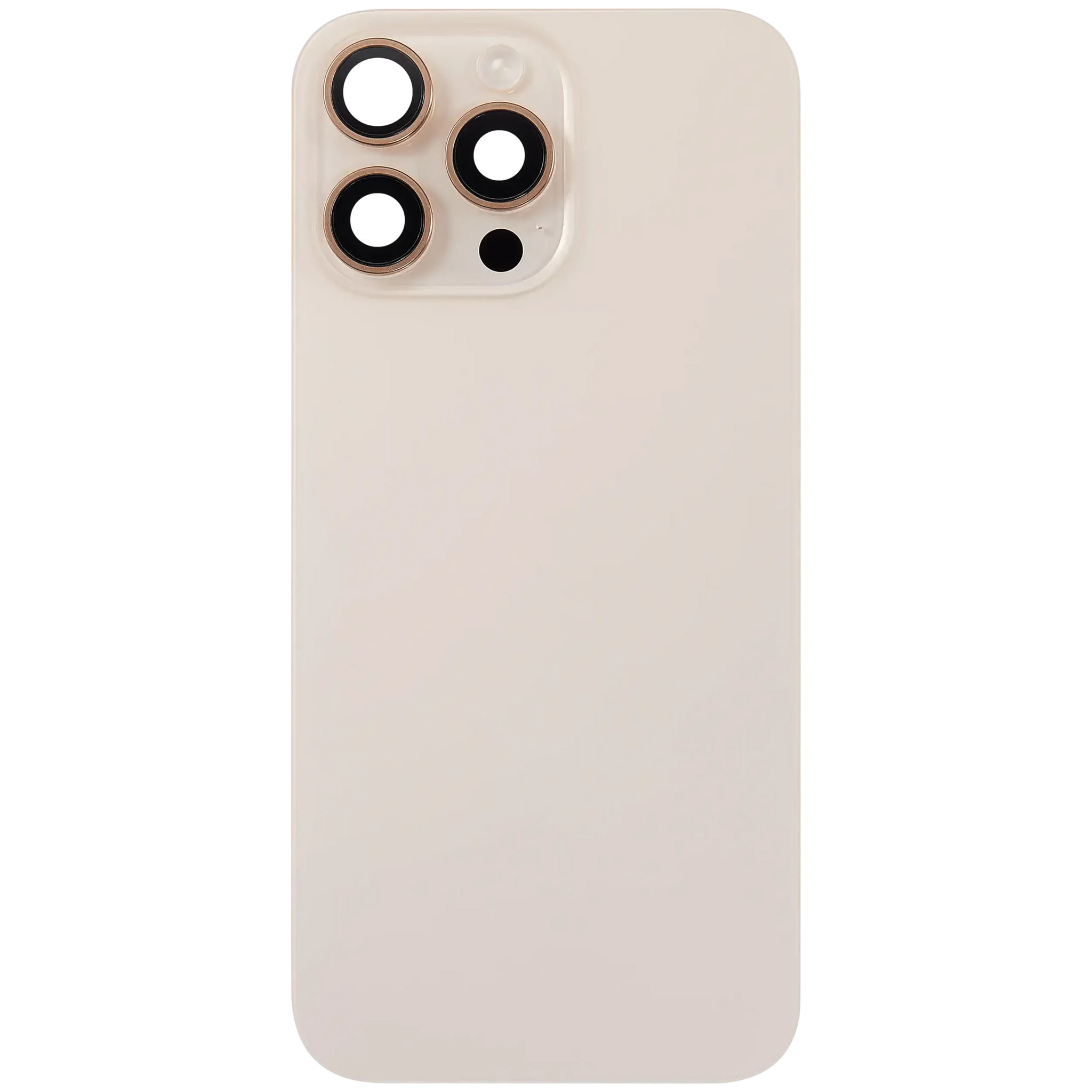 Back Glass w/ MagSafe Magnet & NFC & Flashlight Flex For iPhone 16 Pro Max (Pull) (Desert Titanium)