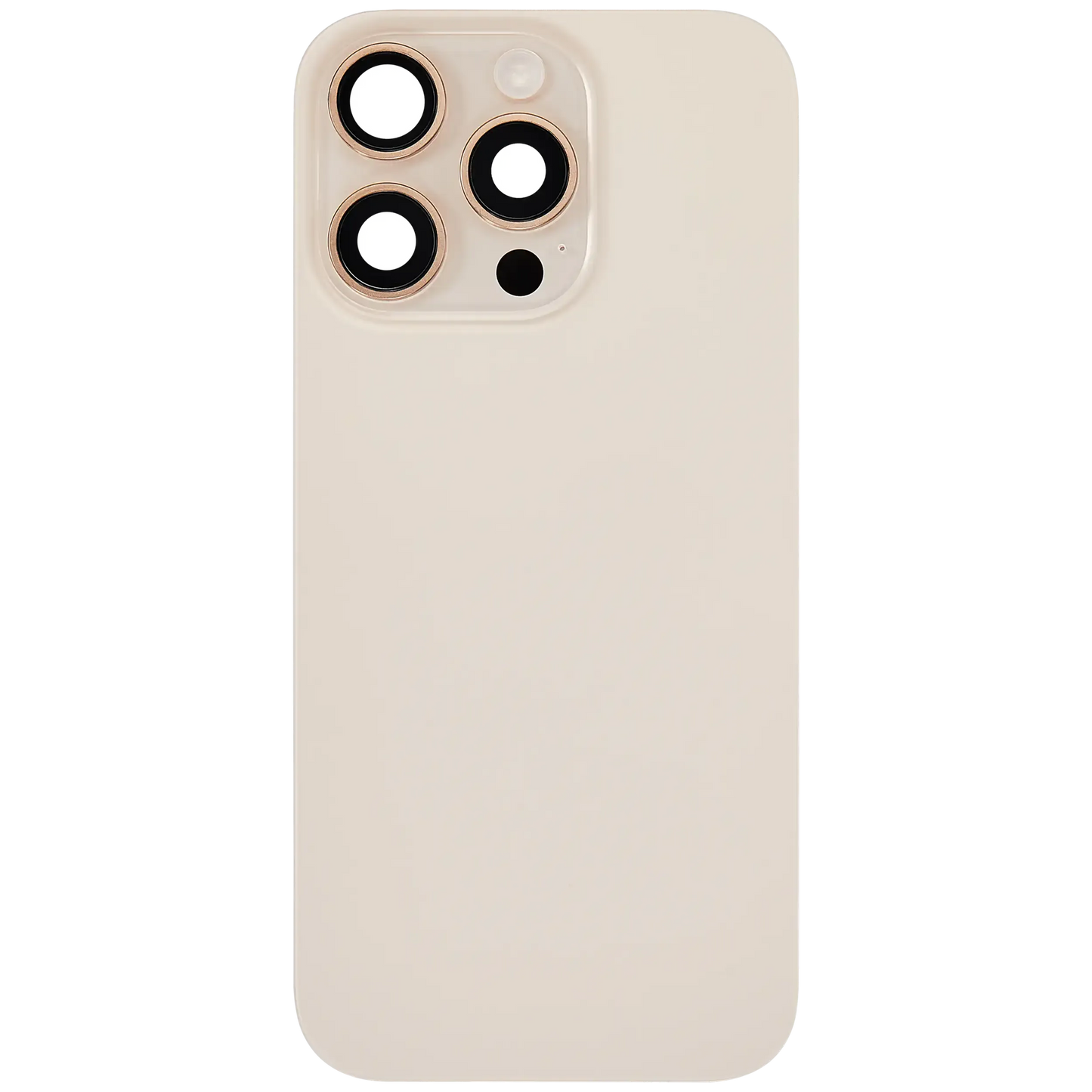 Back Glass w/ MagSafe Magnet & NFC & Flashlight Flex For iPhone 16 Pro (Pull) (Desert Titanium)