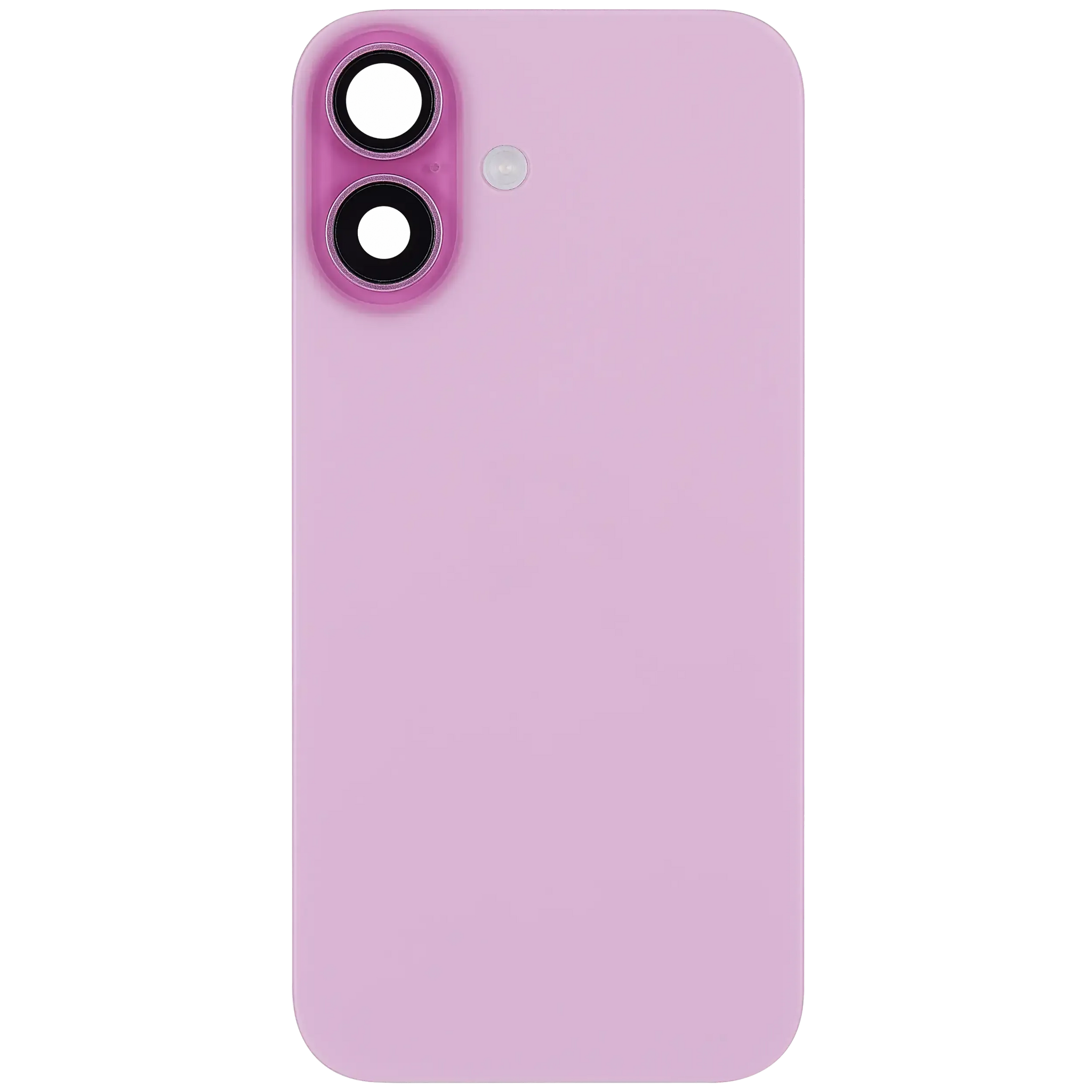 Back Glass w/ MagSafe Magnet & NFC & Flashlight Flex For iPhone 16 (Pull) (Pink)