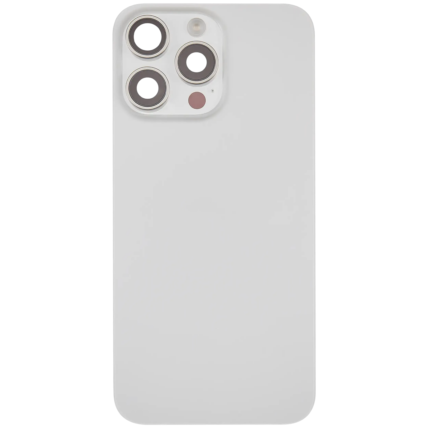 Back Glass w/ MagSafe Magnet & NFC & Flashlight Flex For iPhone 15 Pro Max (Pull) (White Titanium)