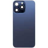 Back Glass w/ MagSafe Magnet & NFC & Flashlight Flex For iPhone 15 Pro Max (Pull) (Blue Titanium)