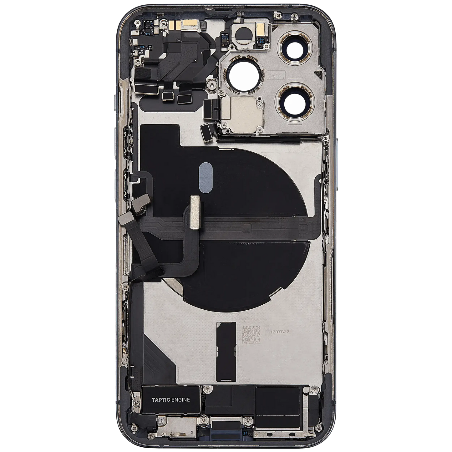 Back Housing W/ Charging Port Flex & Small Parts For iPhone 13 Pro (US Version) (Used OEM) (Pull) (Sierra Blue)