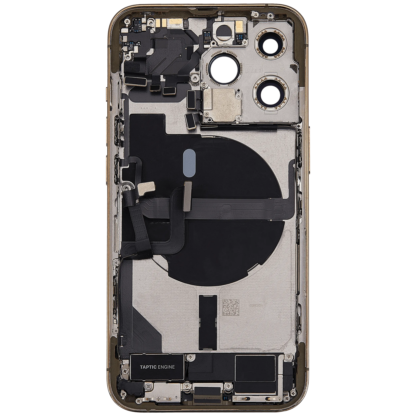 Back Housing W/ Charging Port Flex & Small Parts For iPhone 13 Pro (US Version) (Used OEM) (Pull) (Gold)