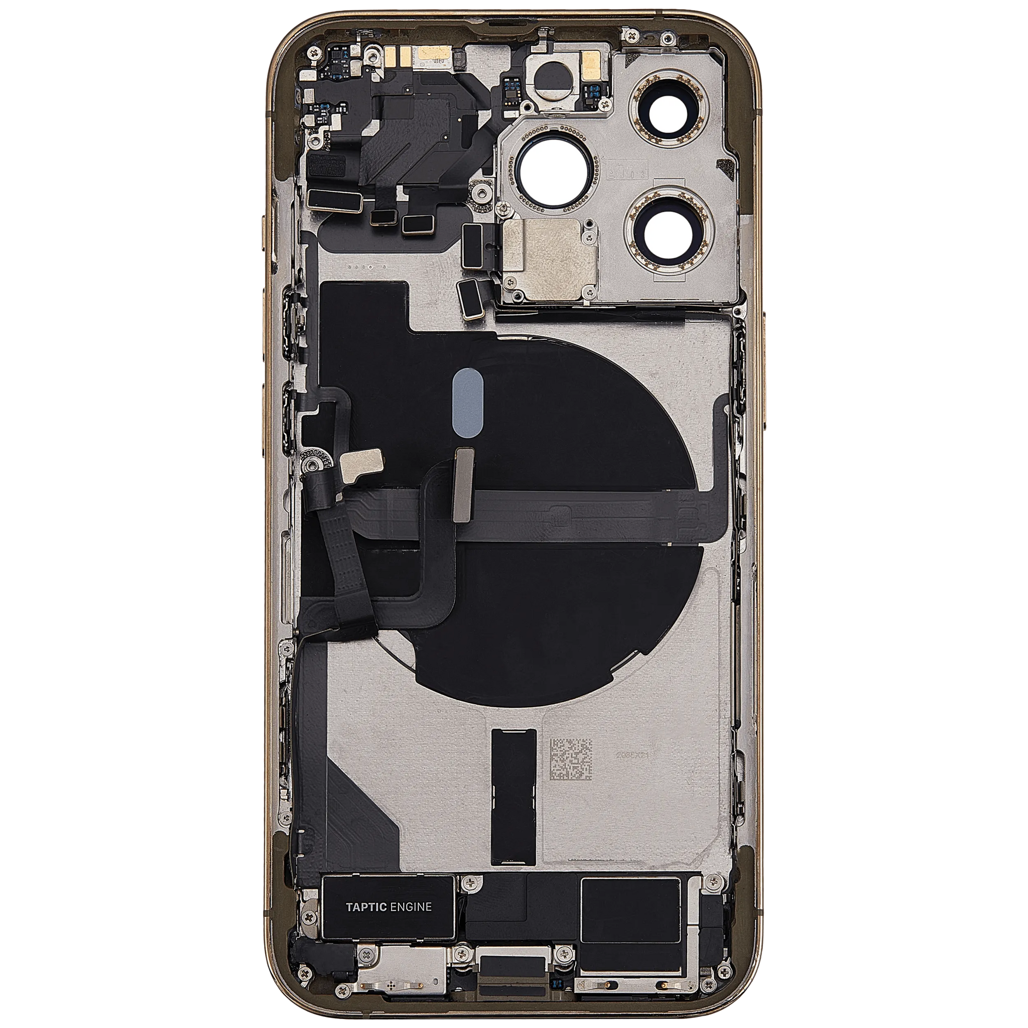 Back Housing W/ Charging Port Flex & Small Parts For iPhone 13 Pro (US Version) (Used OEM) (Pull) (Gold)
