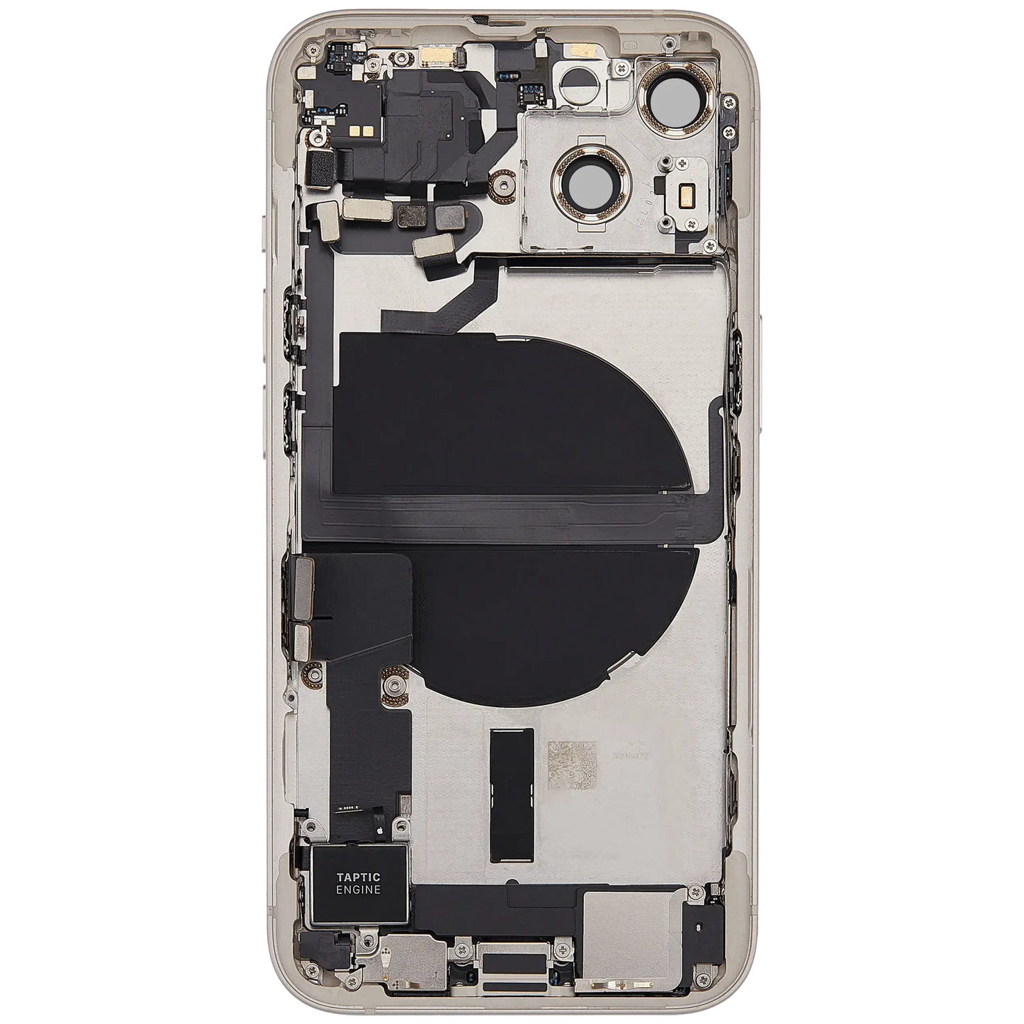Back Housing W/ Charging Port Flex & Small Parts For iPhone 13 (US Version) (Used OEM) (Pull) (Starlight)
