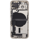 Back Housing W/ Charging Port Flex & Small Parts For iPhone 13 (US Version) (Used OEM) (Pull) (Starlight)