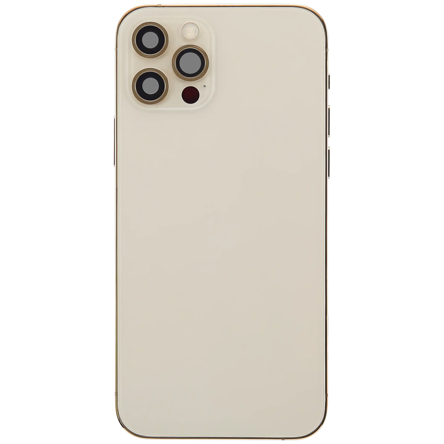 Back Housing W/ Charging Port Flex & Small Parts For iPhone 12 Pro (EU / Global Version) (Used OEM) (Pull) (Gold)