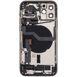 Back Housing W/ Charging Port Flex & Small Parts For iPhone 12 Pro (EU / Global Version) (Used OEM) (Pull) (Pacific Blue)