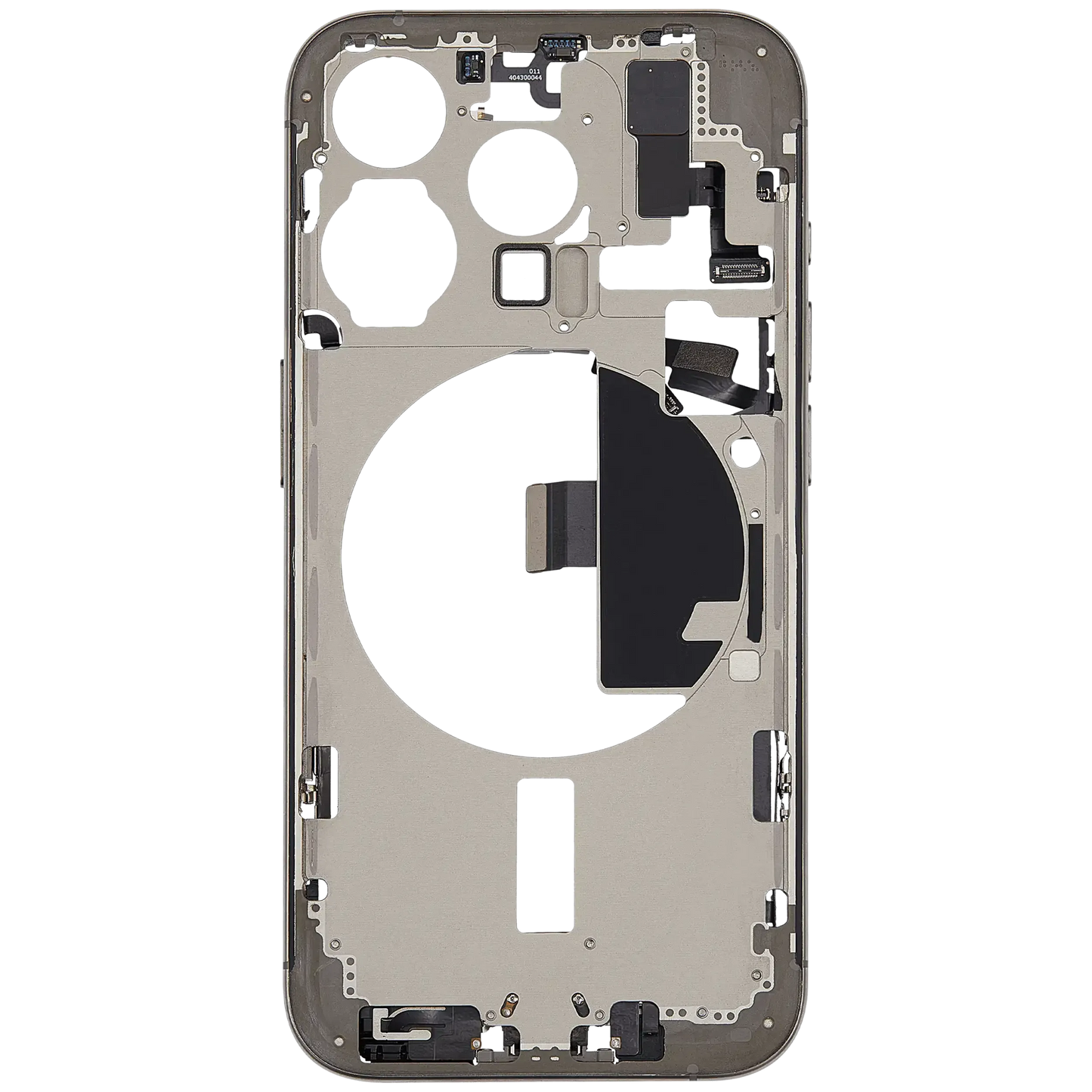 Mid-Frame Housing W/ Charging Port Flex & Small Parts For iPhone 15 Pro (US Version) (Pull) (Natural Titanium)