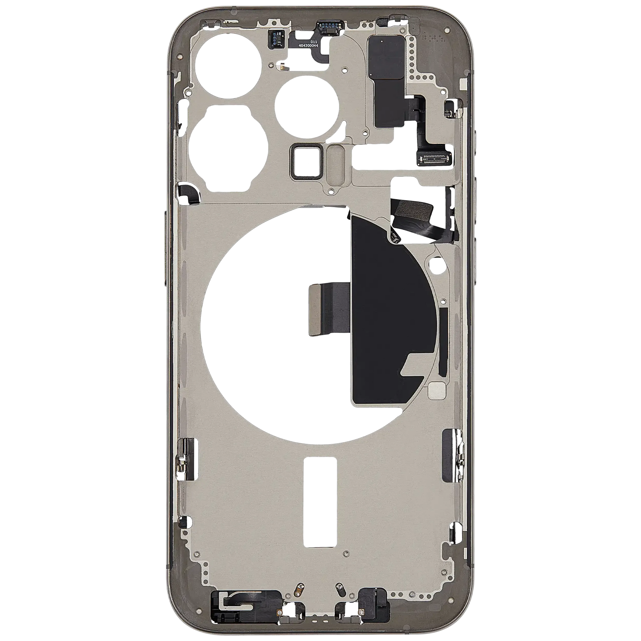 Mid-Frame Housing W/ Charging Port Flex & Small Parts For iPhone 15 Pro (US Version) (Pull) (Natural Titanium)