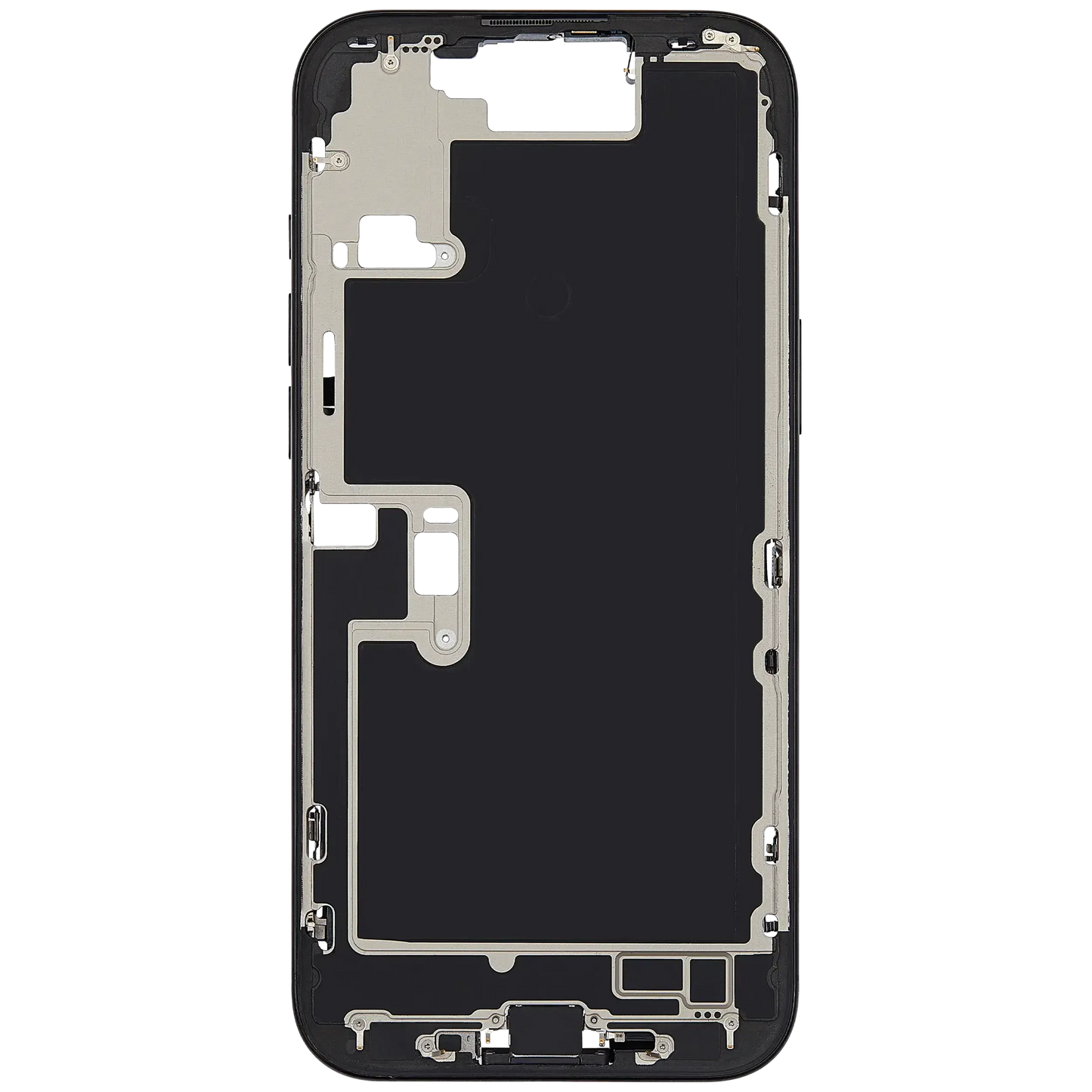Mid-Frame Housing W/ Charging Port Flex & Small Parts For iPhone 16 Pro Max (US Version) (Pull) (Black Titanium)