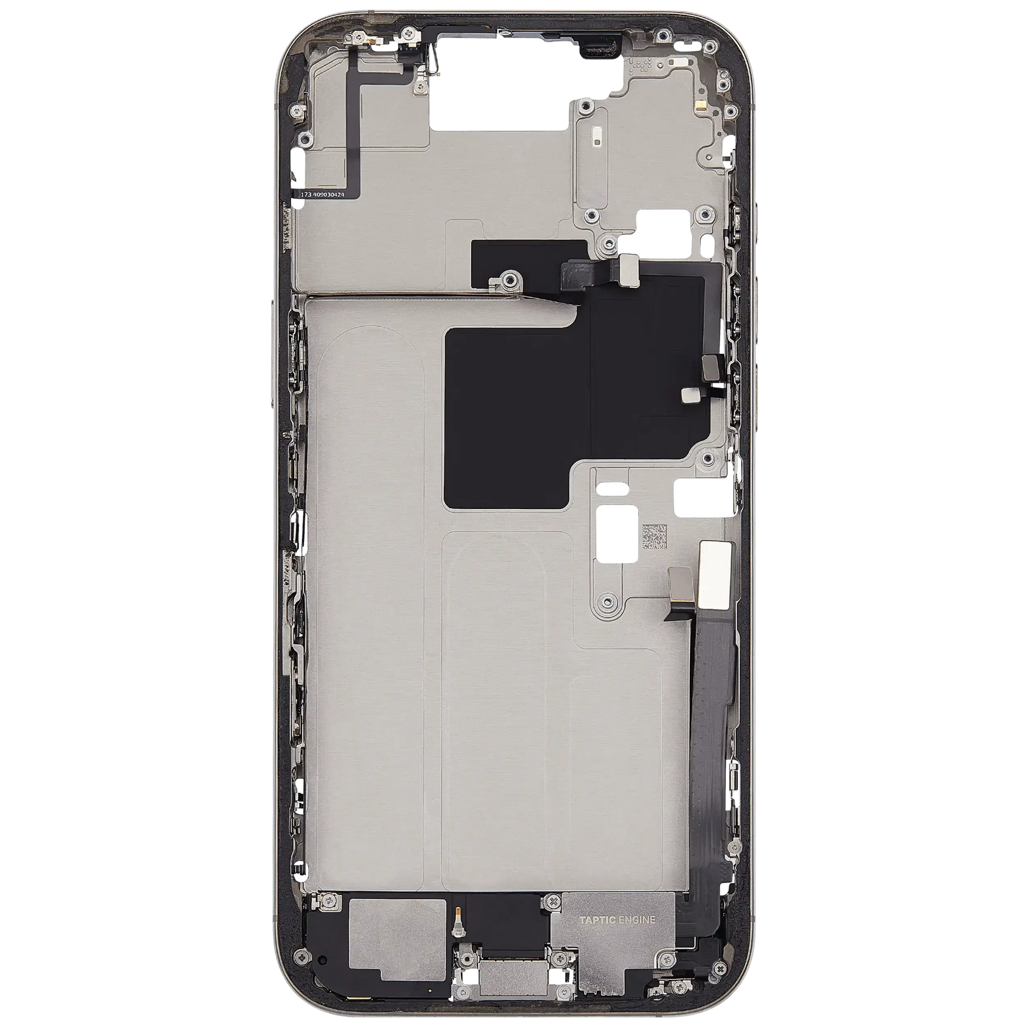 Mid-Frame Housing W/ Charging Port Flex & Small Parts For iPhone 16 Pro Max (US Version) (Pull) (Natural Titanium)