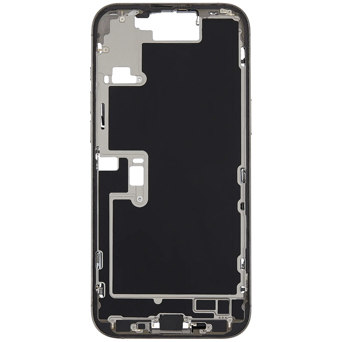 Mid-Frame Housing W/ Charging Port Flex & Small Parts For iPhone 16 Pro Max (US Version) (Pull) (Natural Titanium)