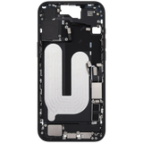 Mid-Frame Housing W/ Charging Port Flex & Small Parts For iPhone 16 Plus (US Version) (Pull) (Black)