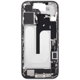 Mid-Frame Housing W/ Charging Port Flex & Small Parts For iPhone 16 (EU / Global Version) (Pull) (White)