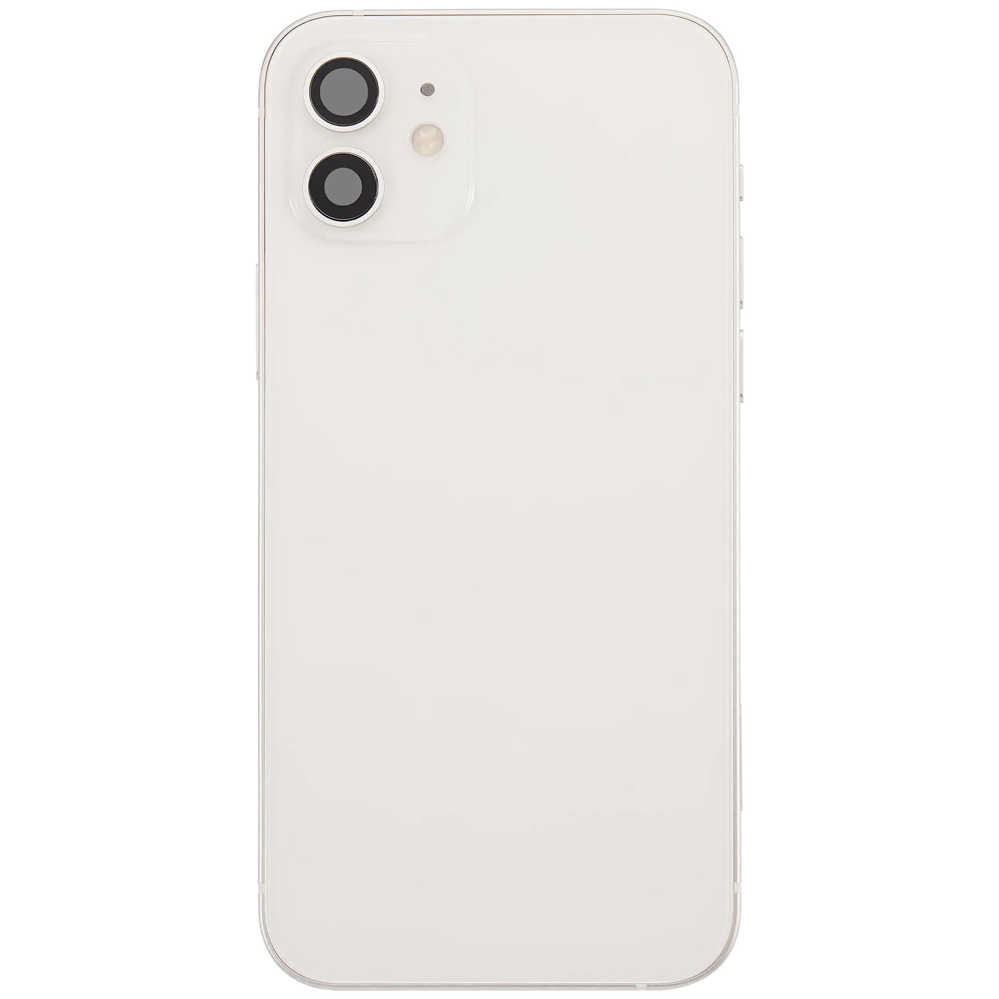 Back Housing W/ Charging Port Flex & Small Parts For iPhone 12 (EU / Global Version) (Used OEM) (Pull) (White)