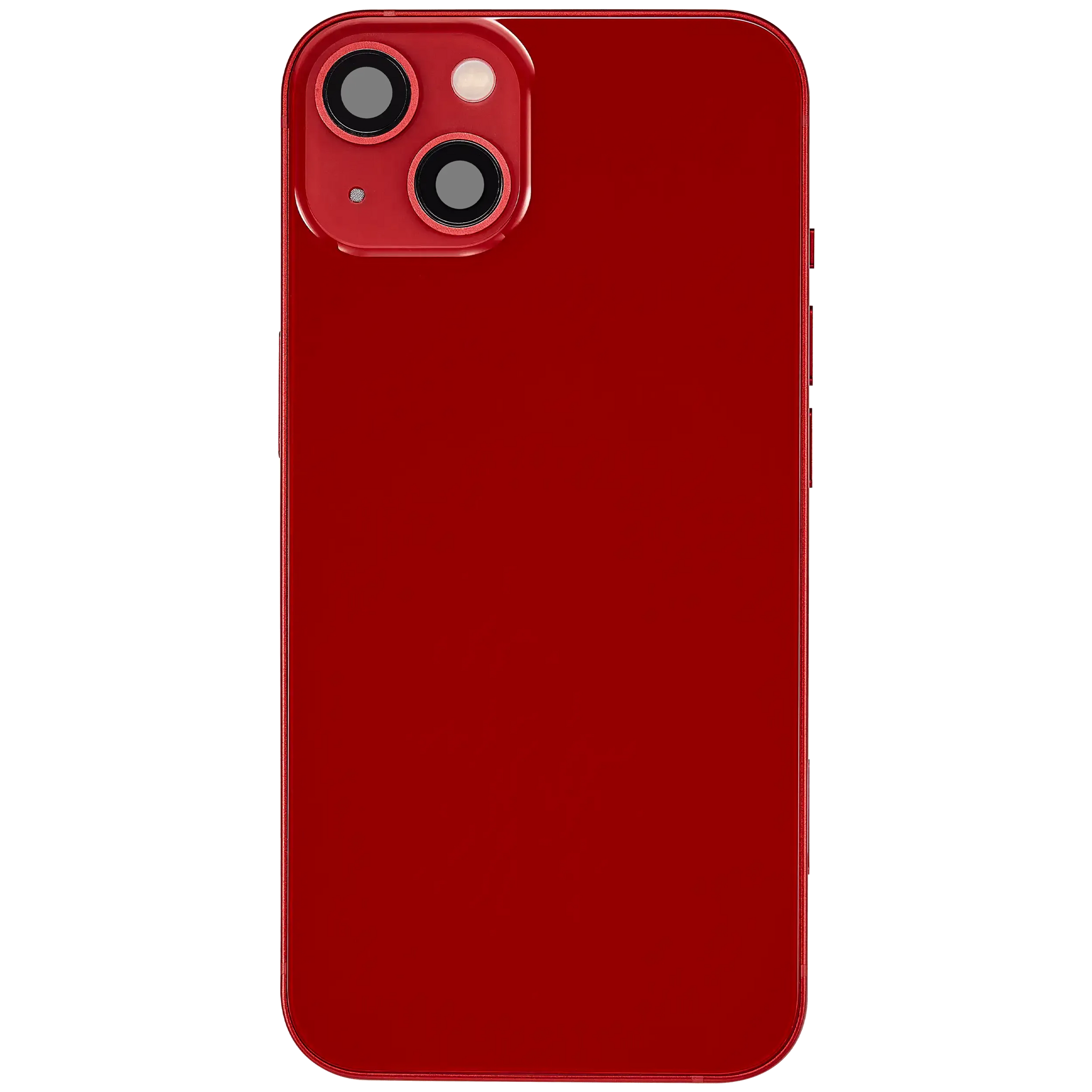 Back Housing W/ Charging Port Flex & Small Parts For iPhone 13 (US Version) (Used OEM) (Pull) (Red)