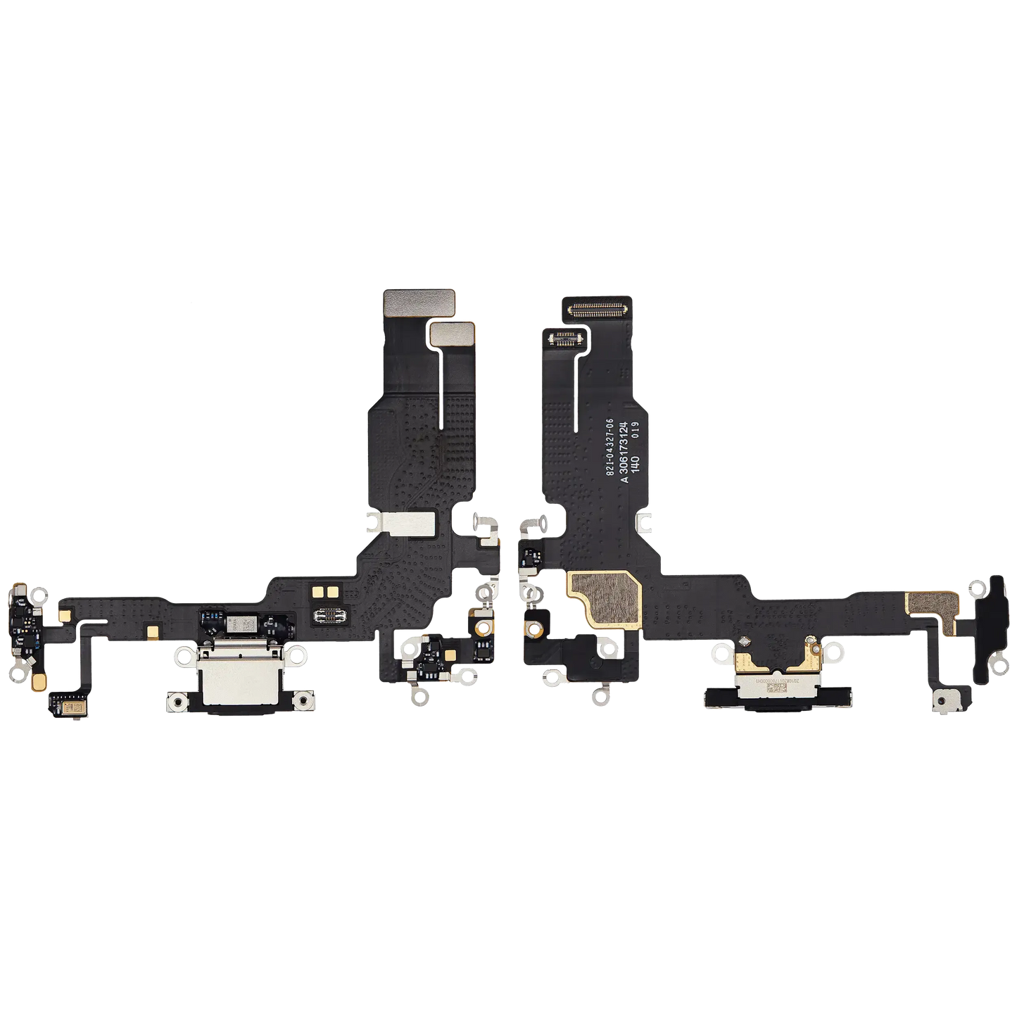Charging Port Flex Cable For iPhone 15 (Pull) (Black)