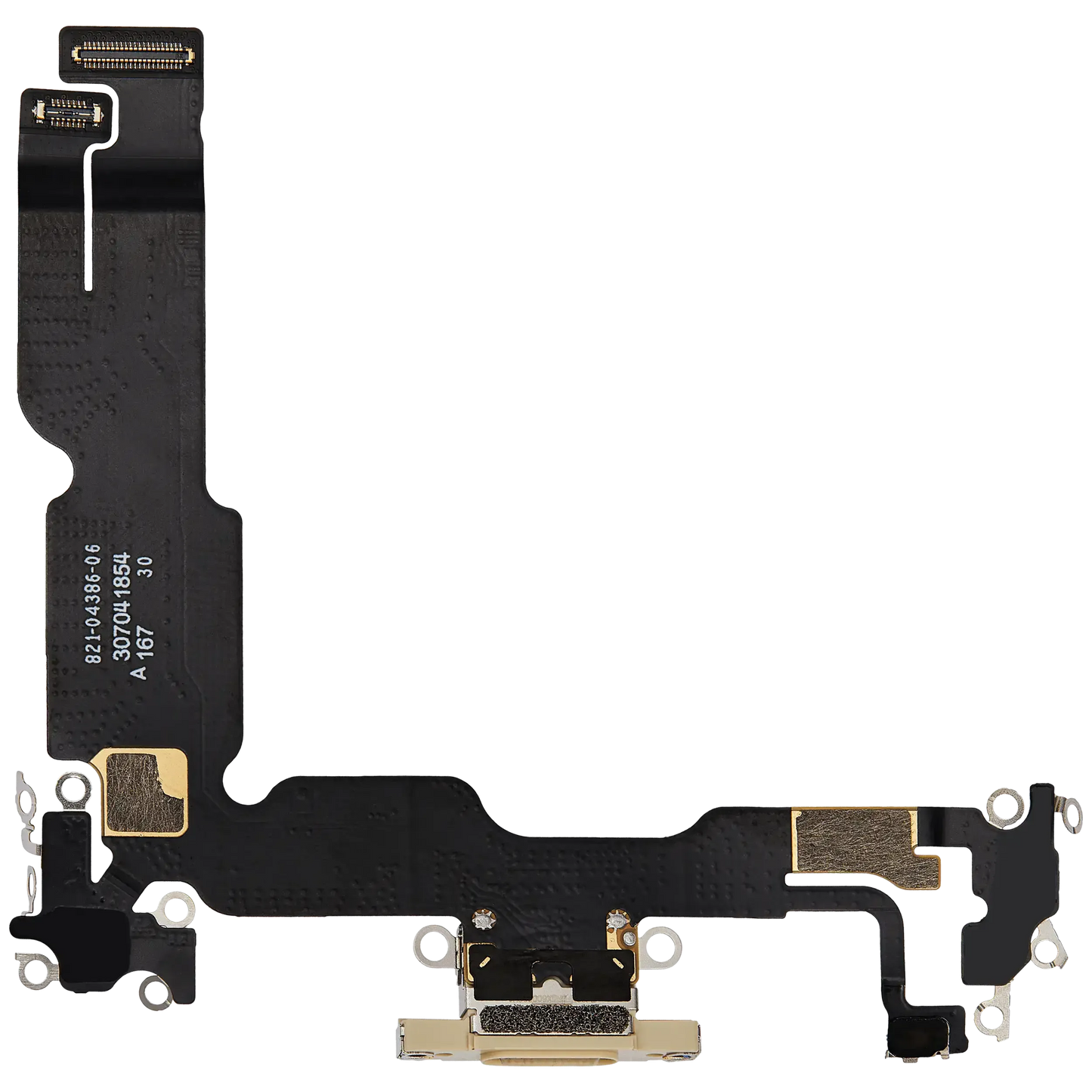 Charging Port Flex Cable For iPhone 15 Plus (Pull) (Yellow)