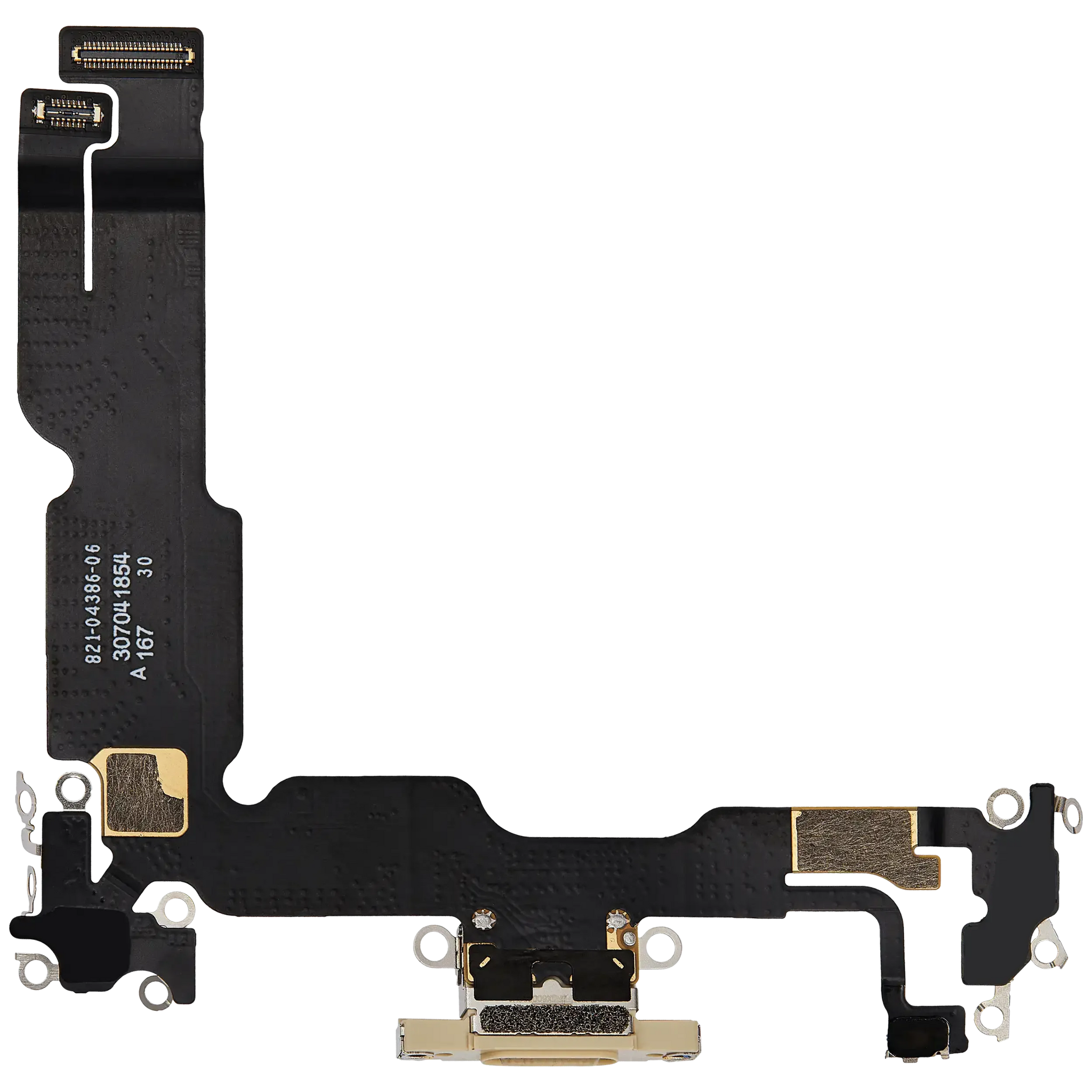 Charging Port Flex Cable For iPhone 15 Plus (Pull) (Yellow)