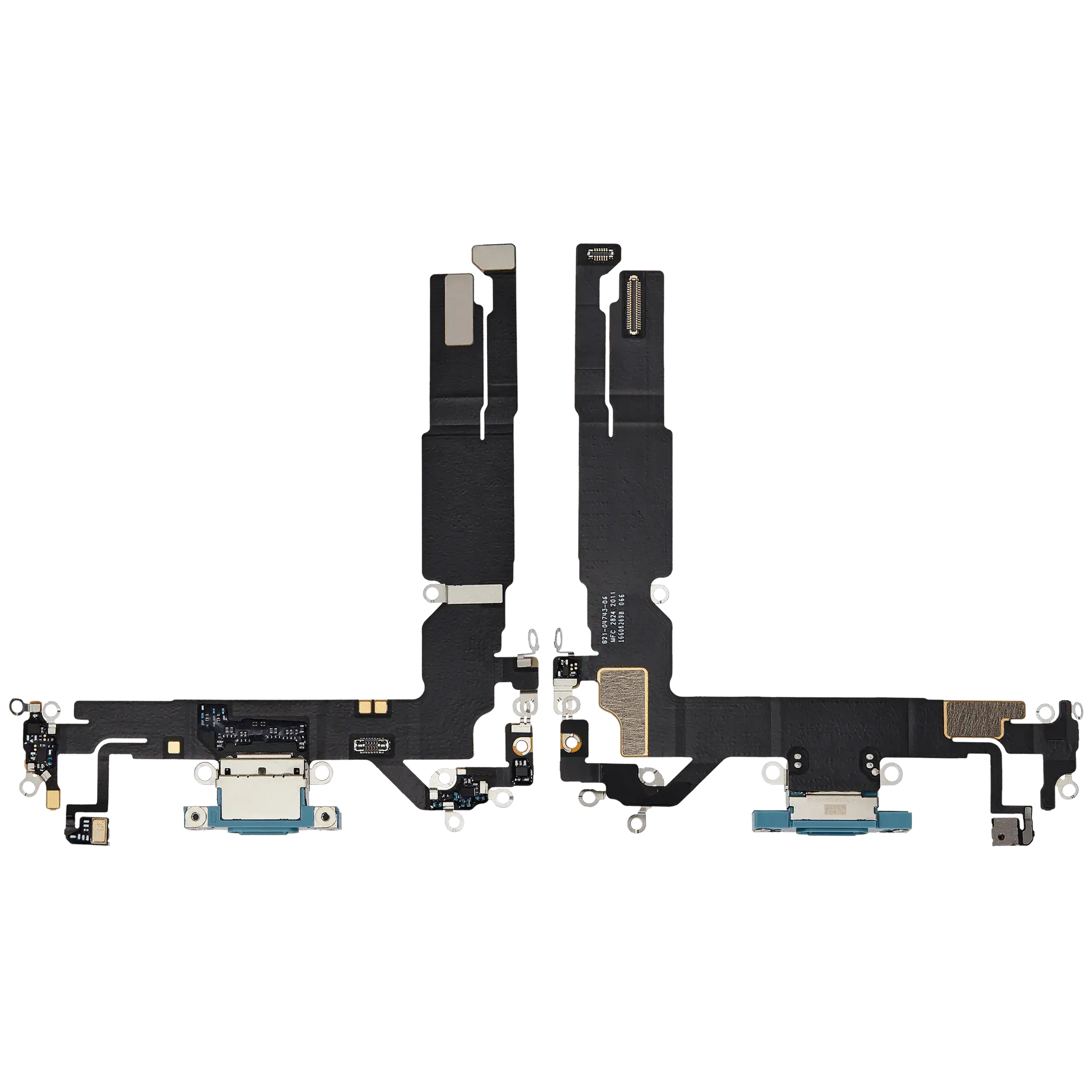 Charging Port Flex Cable For iPhone 16 (Pull) (Ultramarine)