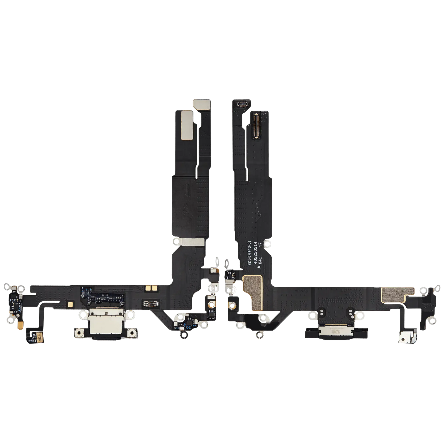 Charging Port Flex Cable For iPhone 16 (Pull) (Black)