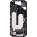Mid-Frame Housing W/ Charging Port Flex & Small Parts For iPhone 17 (US Version) (Pull) (Black)