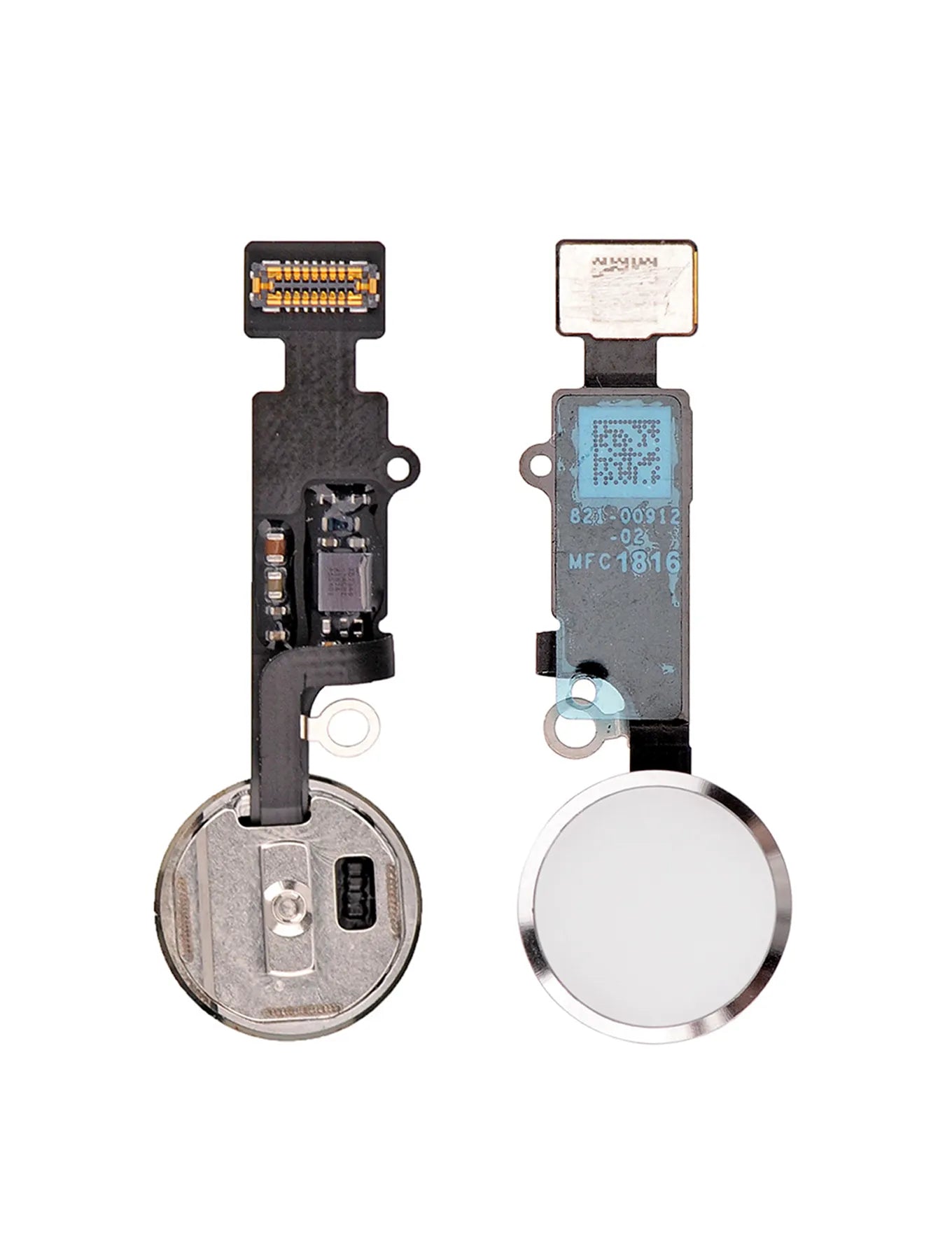 Home Button With Flex For iPhone 7 / 7 Plus / 8 / 8 Plus / SE (2020) / SE (2022) (Silver) (Warning: For Cosmetic Use Only) (Pull)