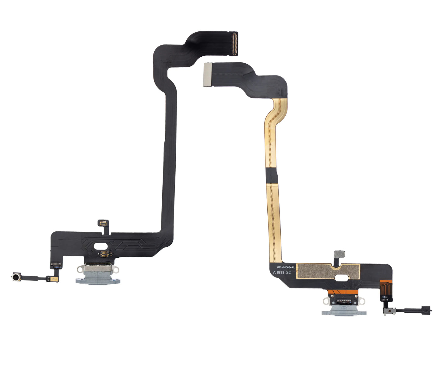 Charging Port Flex Cable For iPhone XS (Pull) (Silver)