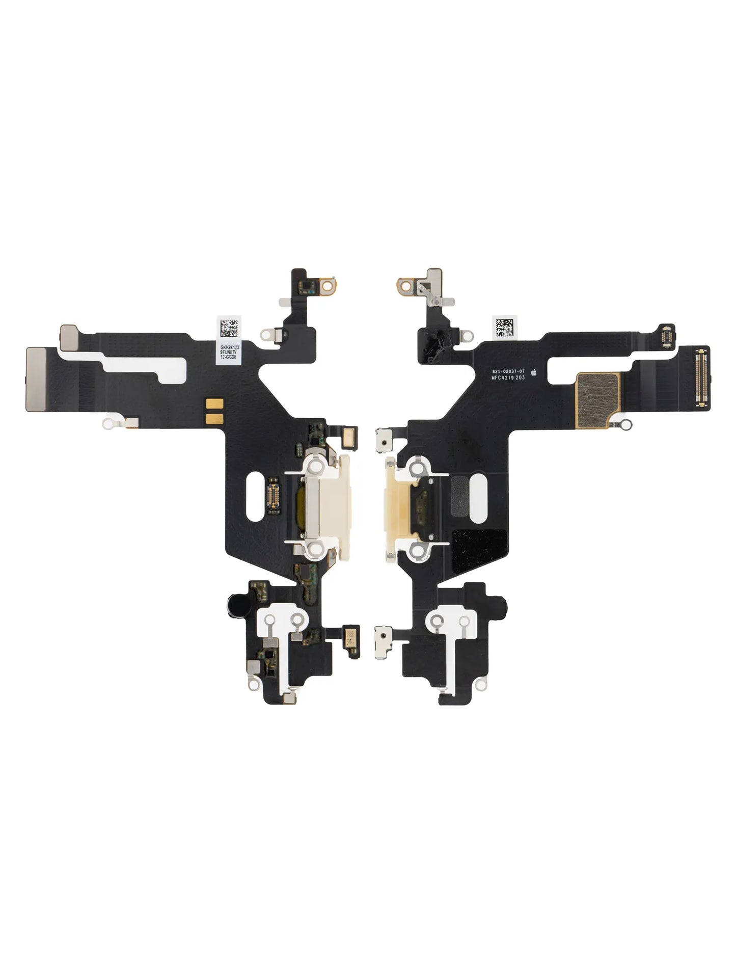 Charging Port Flex Cable For iPhone 11 (White) (Pull)
