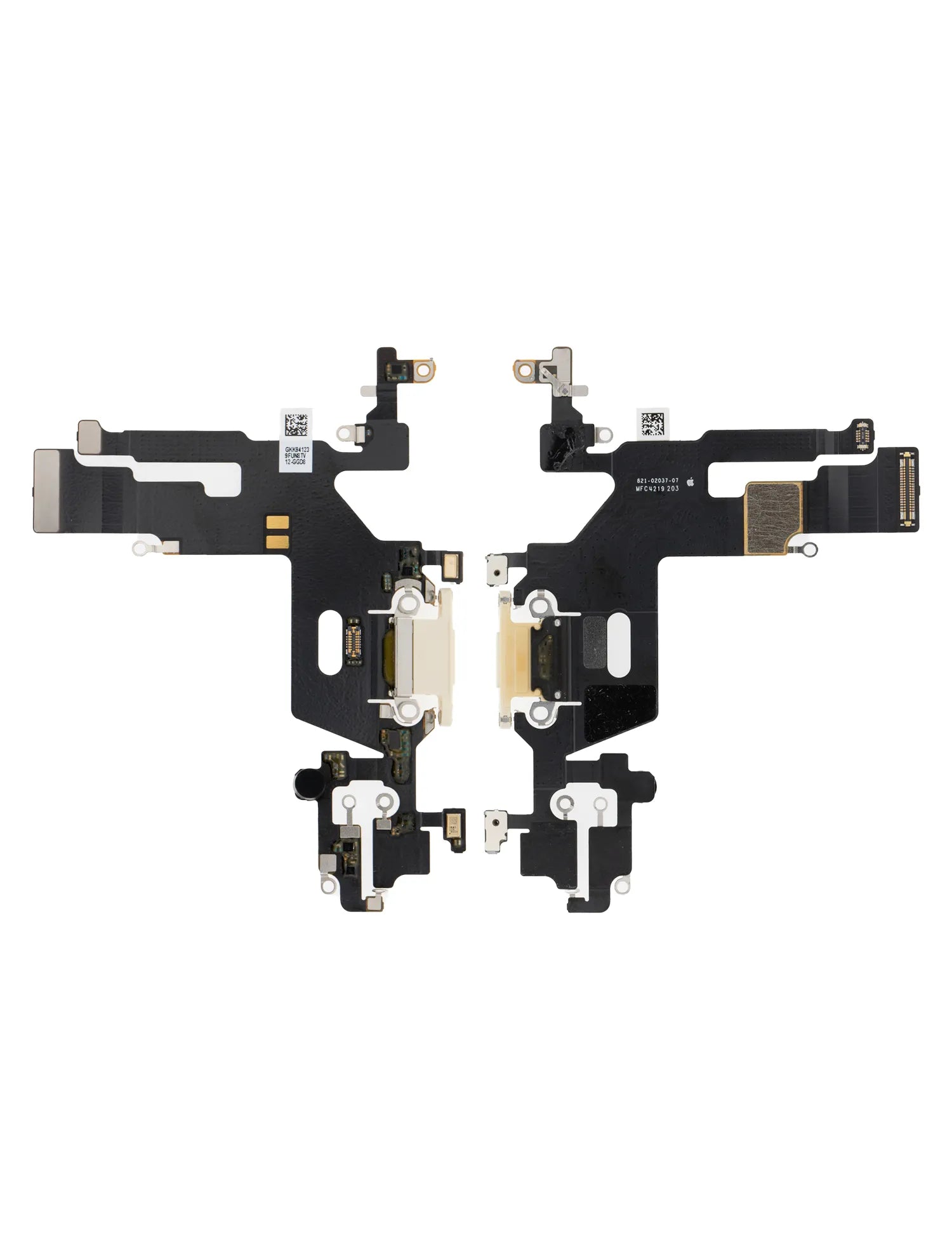 Charging Port Flex Cable For iPhone 11 (White) (Pull)