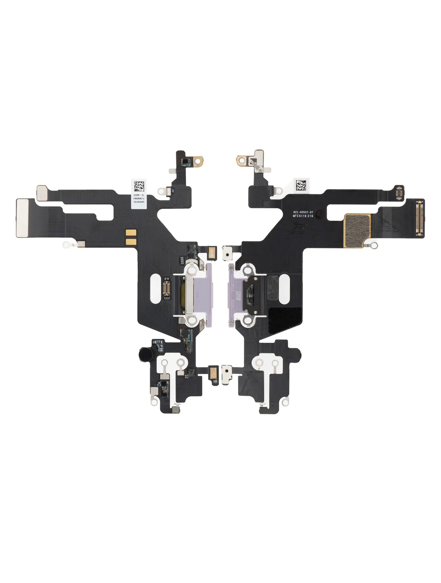 Charging Port Flex Cable For iPhone 11 (Purple) (Pull)