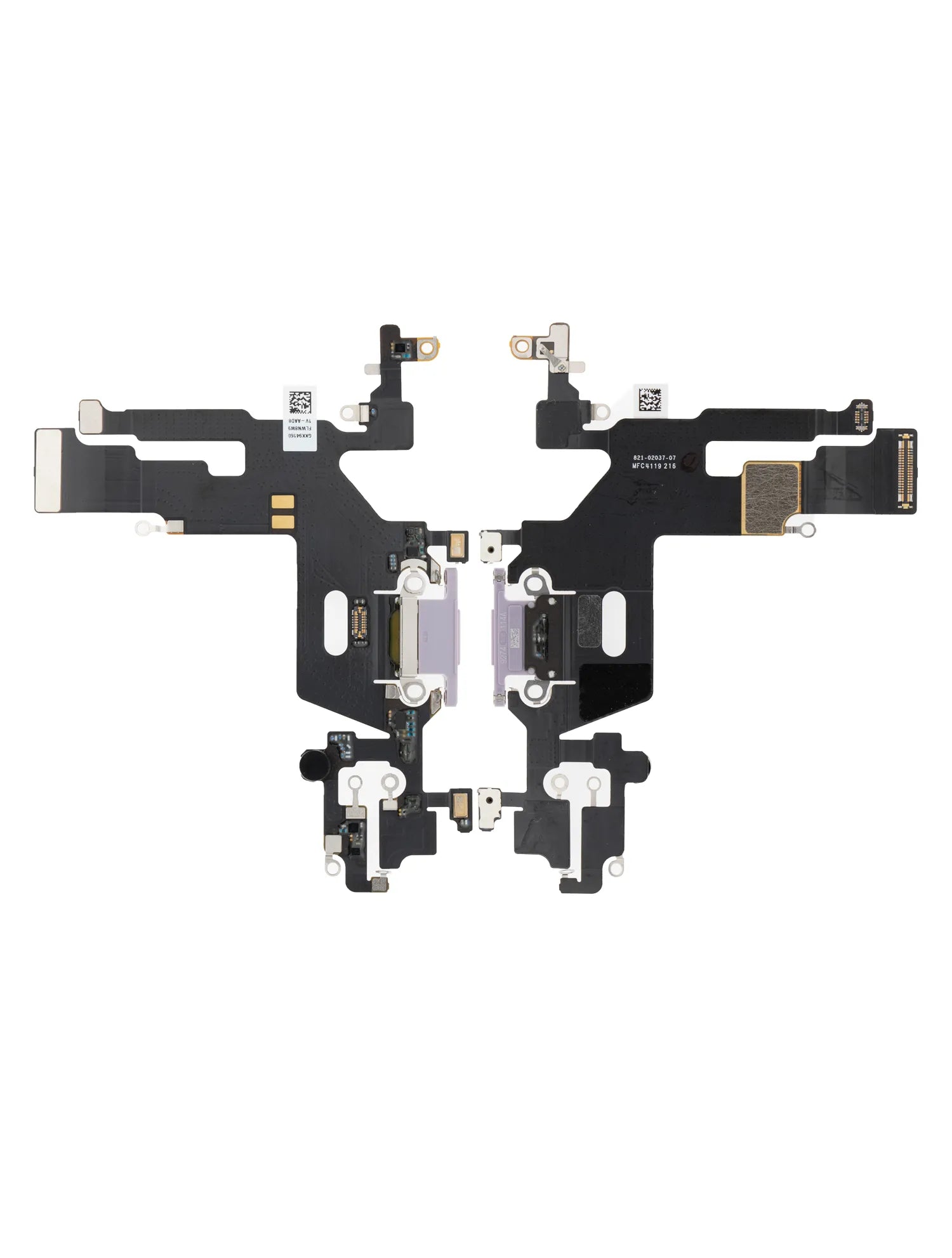 Charging Port Flex Cable For iPhone 11 (Purple) (Pull)