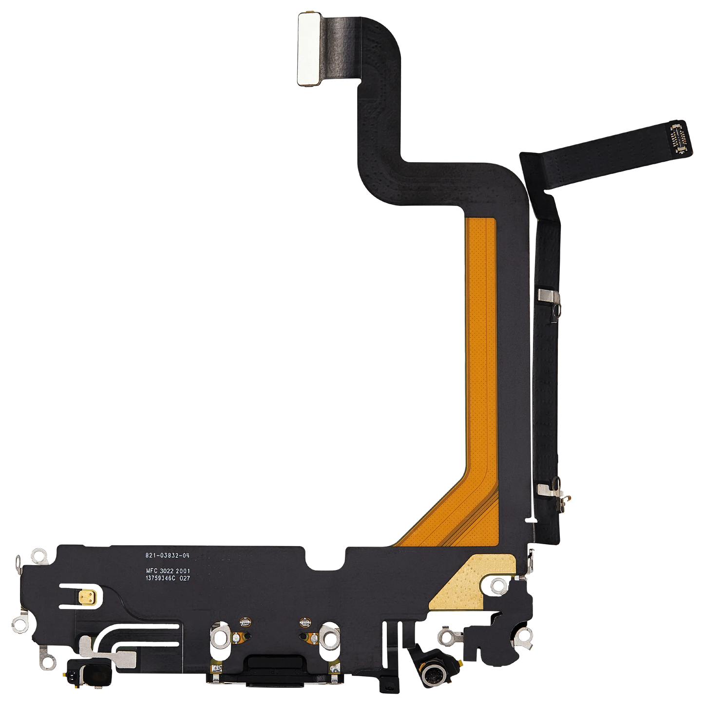 Charging Port Flex Cable For iPhone 14 Pro Max (Pull) (Space Black)