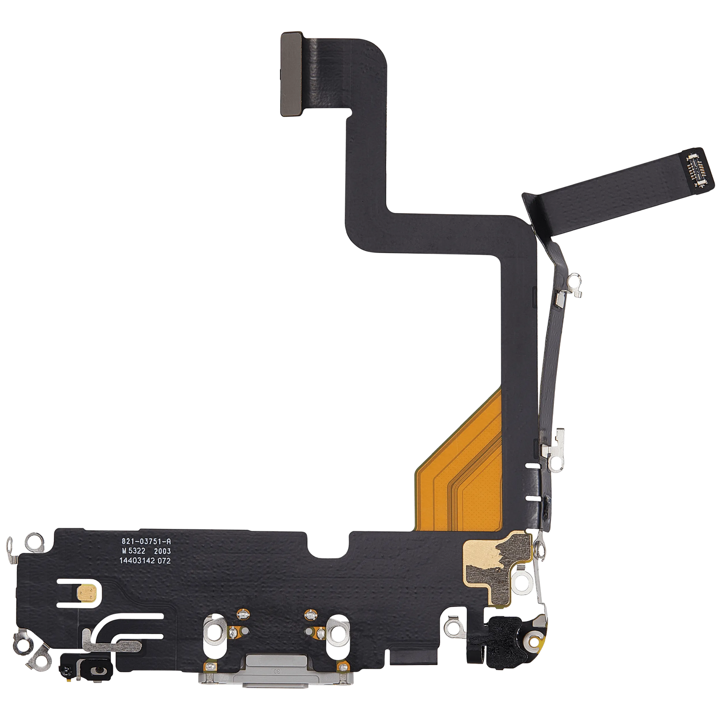 Charging Port Flex Cable For iPhone 14 Pro (Pull) (Silver)