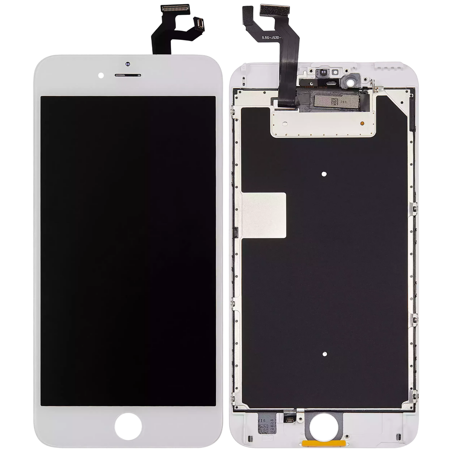 LCD Assembly With Steel Plate For iPhone 6S Plus (Pro Incell) (White)