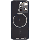 Back Glass w/ MagSafe Magnet For iPhone 15 Pro (Aftermarket) (Black Titanium) (No Logo)