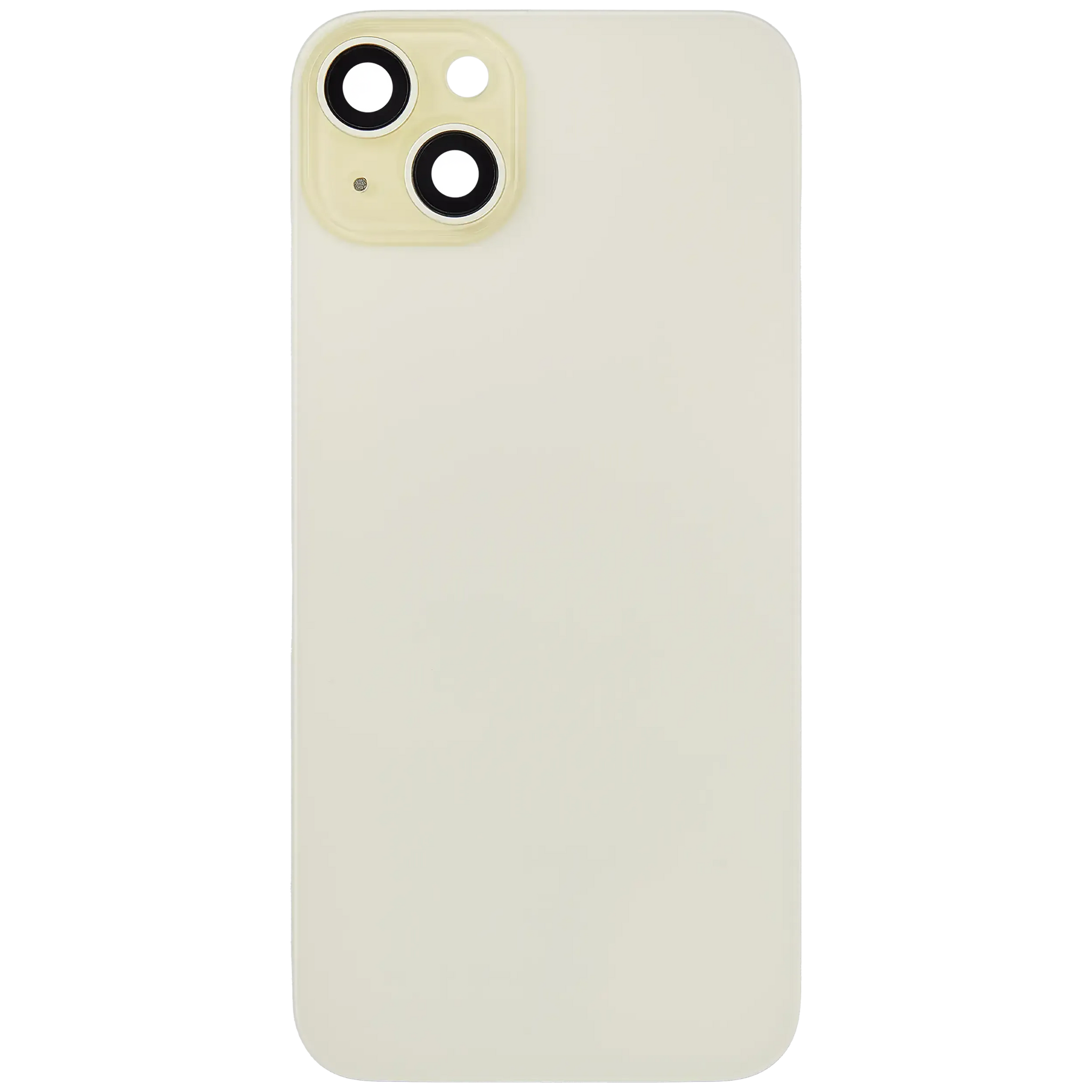 Back Glass w/ MagSafe Magnet For iPhone 15 Plus (Pull) (Yellow) (No Logo)
